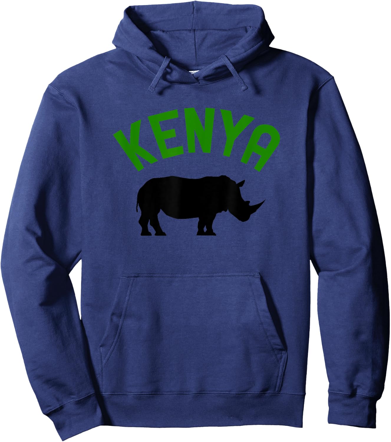 Kenya Rhino Rhinoceros Safari Gift Hoodie - Hoodie | Navy
