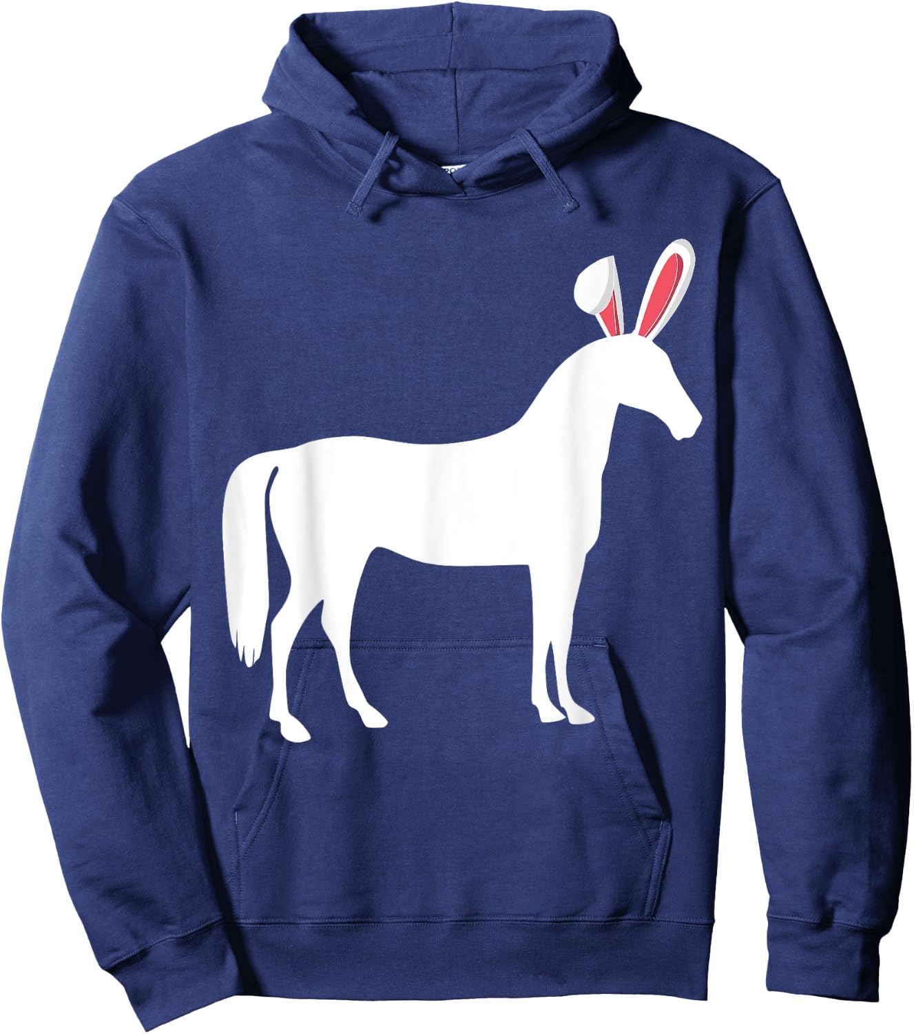 Horse Easter Bunny For Equestrian Kids & Adults Hoodie - Hoodie | Navy