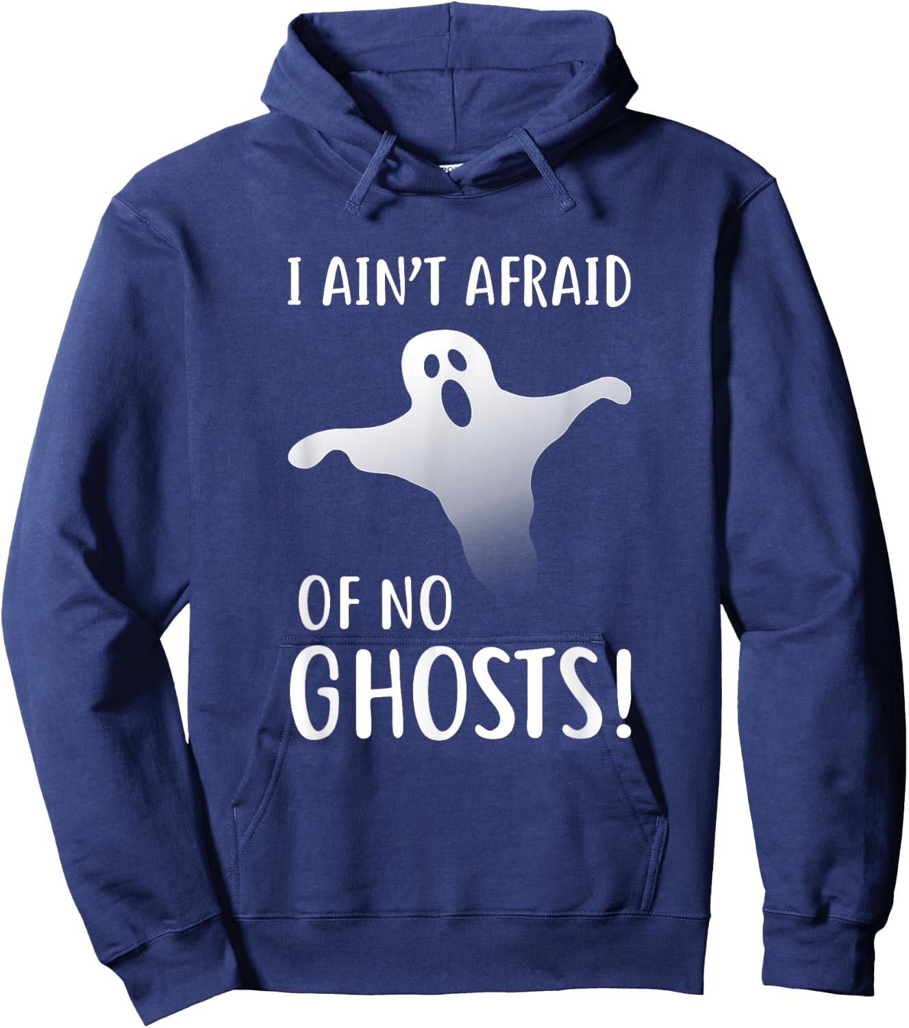 Funny I Ain't Afraid Of No Ghost Halloween Hoodie - Hoodie | Navy