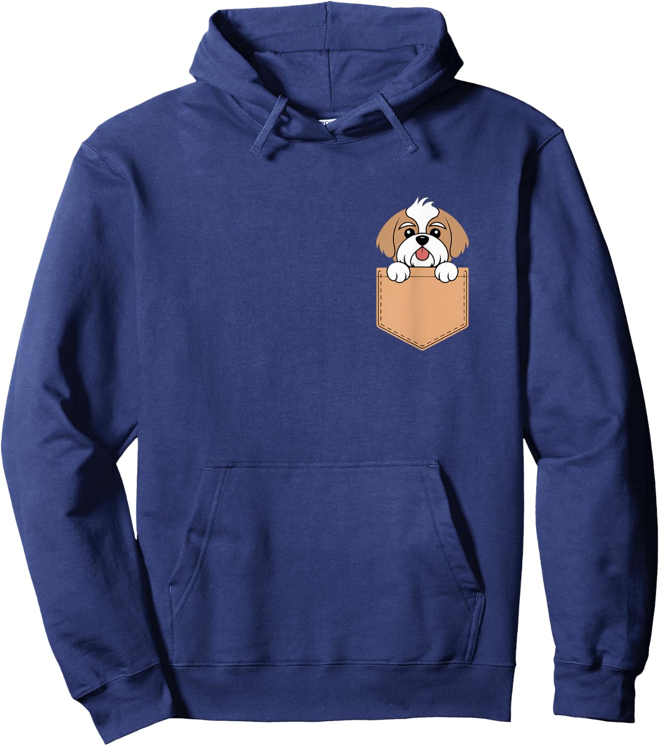 Shih Tzu In Pocket Dog Owner Cute Puppy Lover Hoodie - Hoodie | Navy