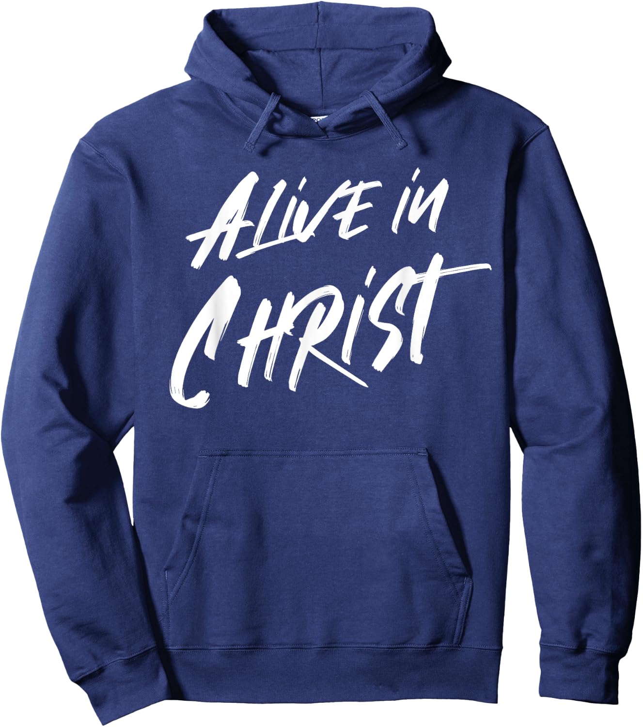 Alive In Christ Christian Hoodie - Hoodie | Navy