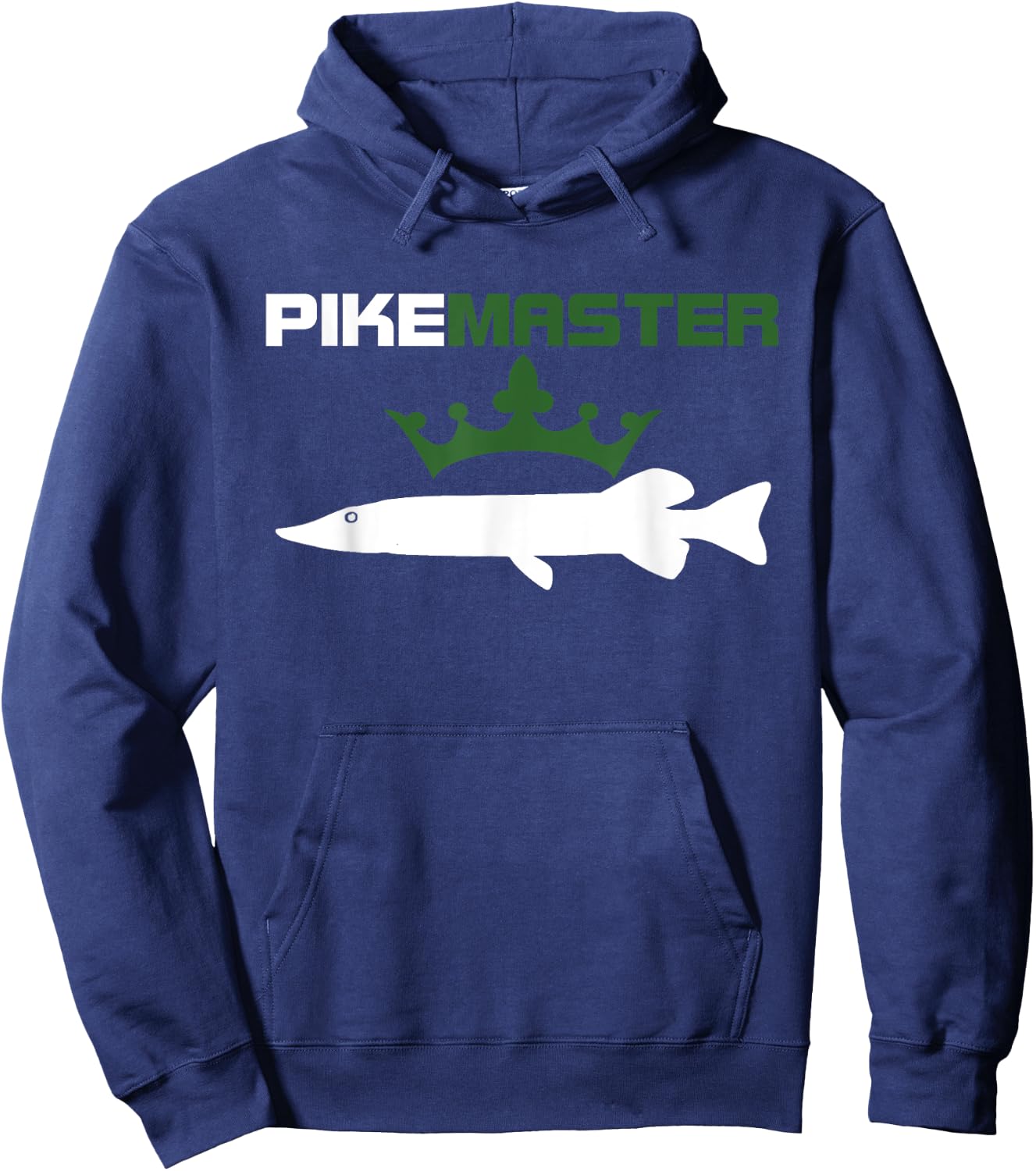 Pike Master - Northern Pike Fishing Shirt Hoodie - Hoodie | Navy