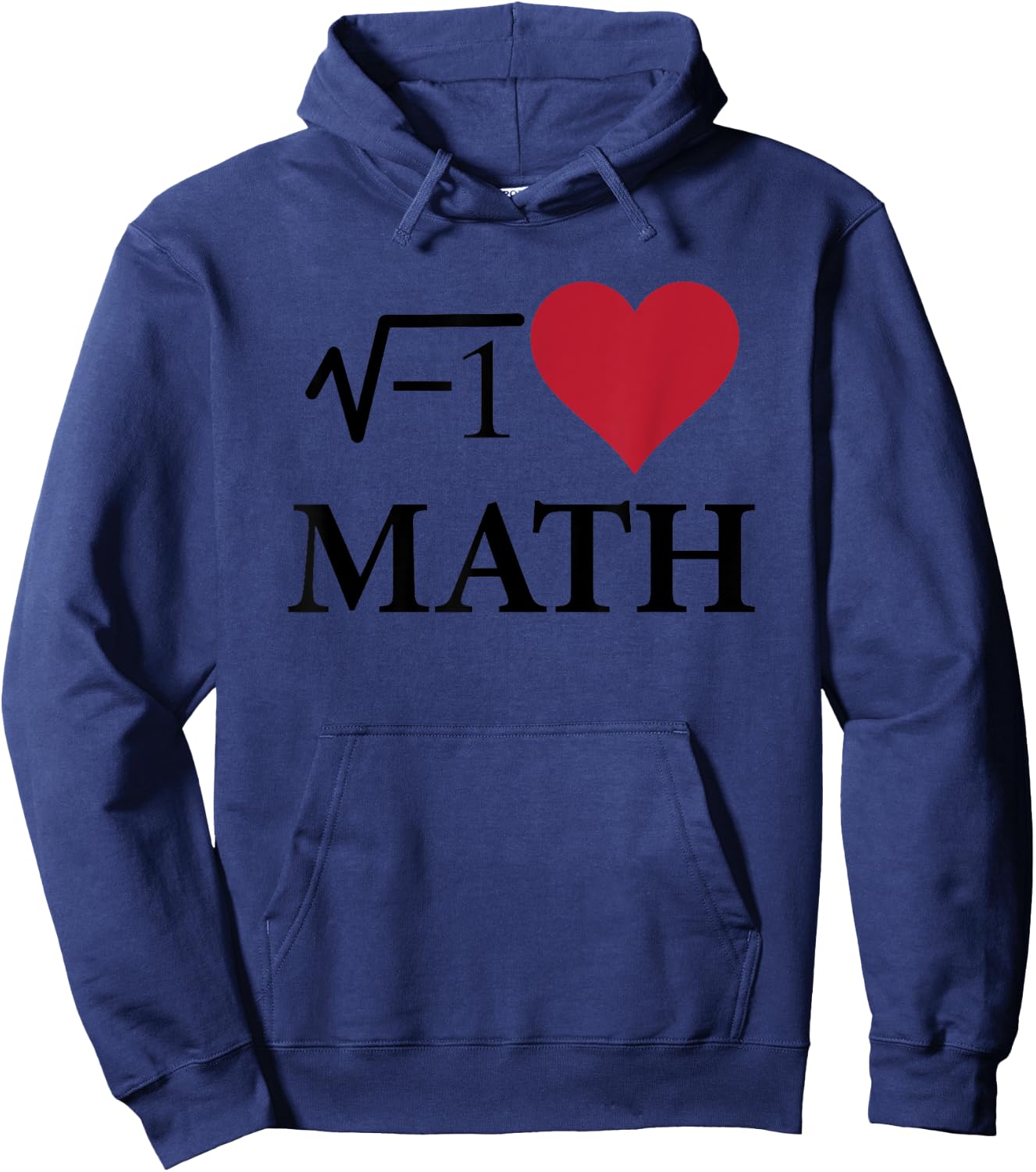 I Love Heart Math Funny Hoodie - Hoodie | Navy
