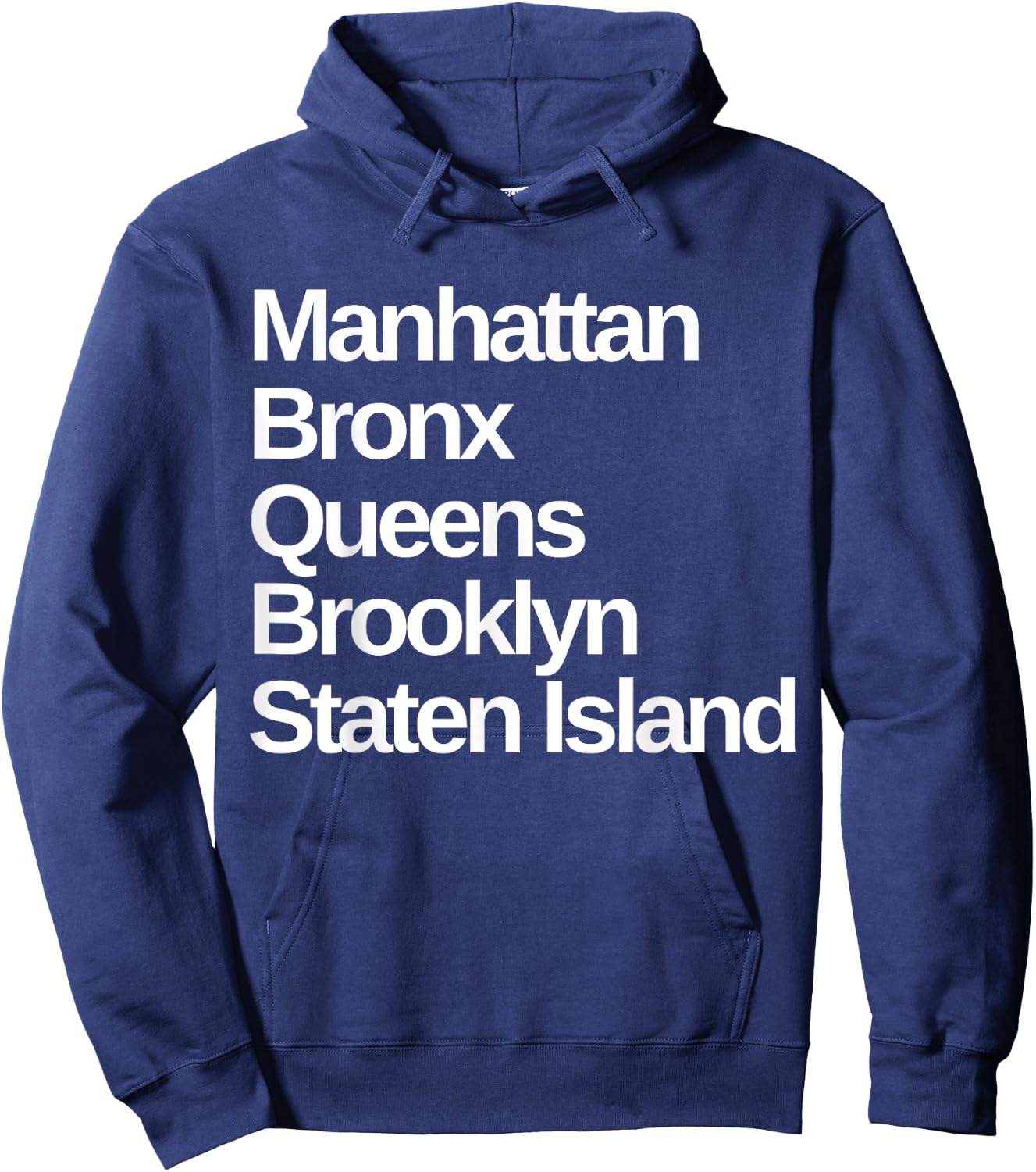 New York 5 Boroughs Hoodie - Hoodie | Navy