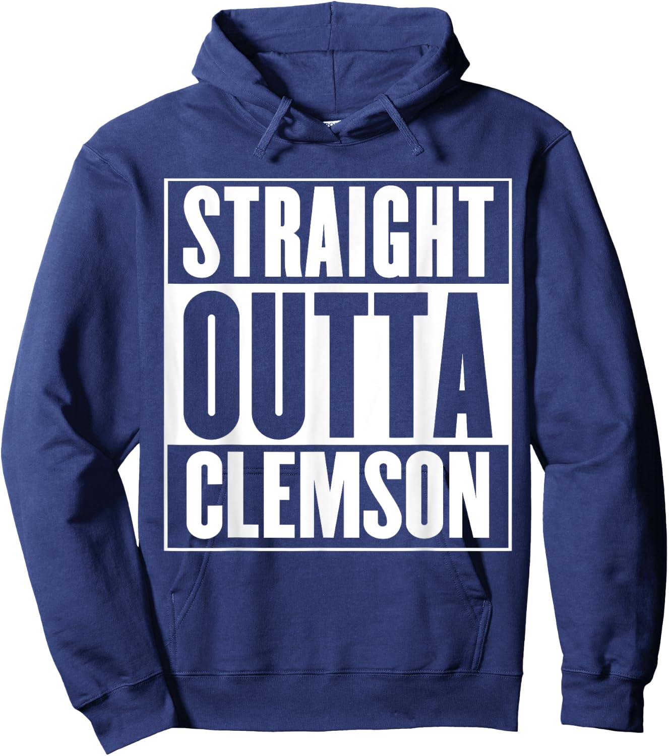 Clemson - Straight Outta Clemson Hoodie - Hoodie | Navy