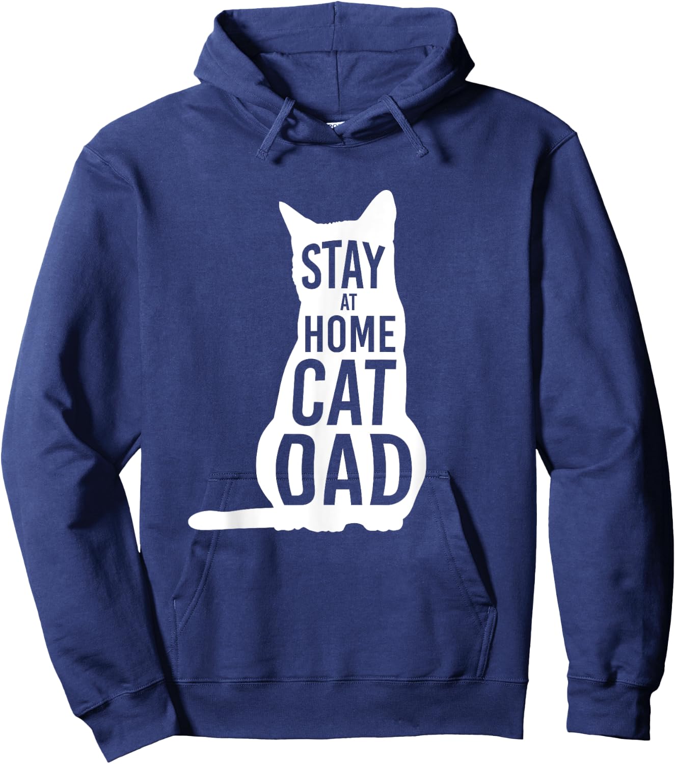 Stay at Home Cat Dad Shirt for Cat Dads Hoodie - Hoodie | Navy