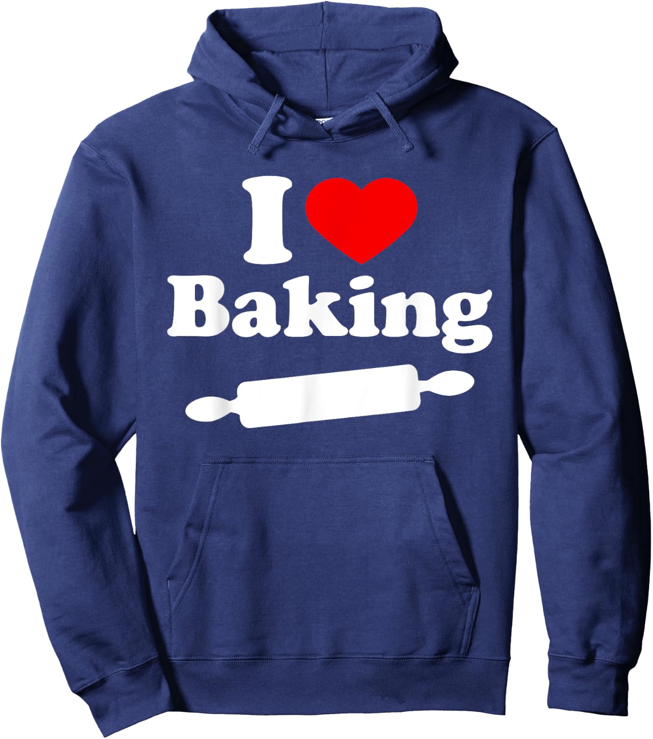 I Love Baking T Shirt Hoodie - Hoodie | Navy