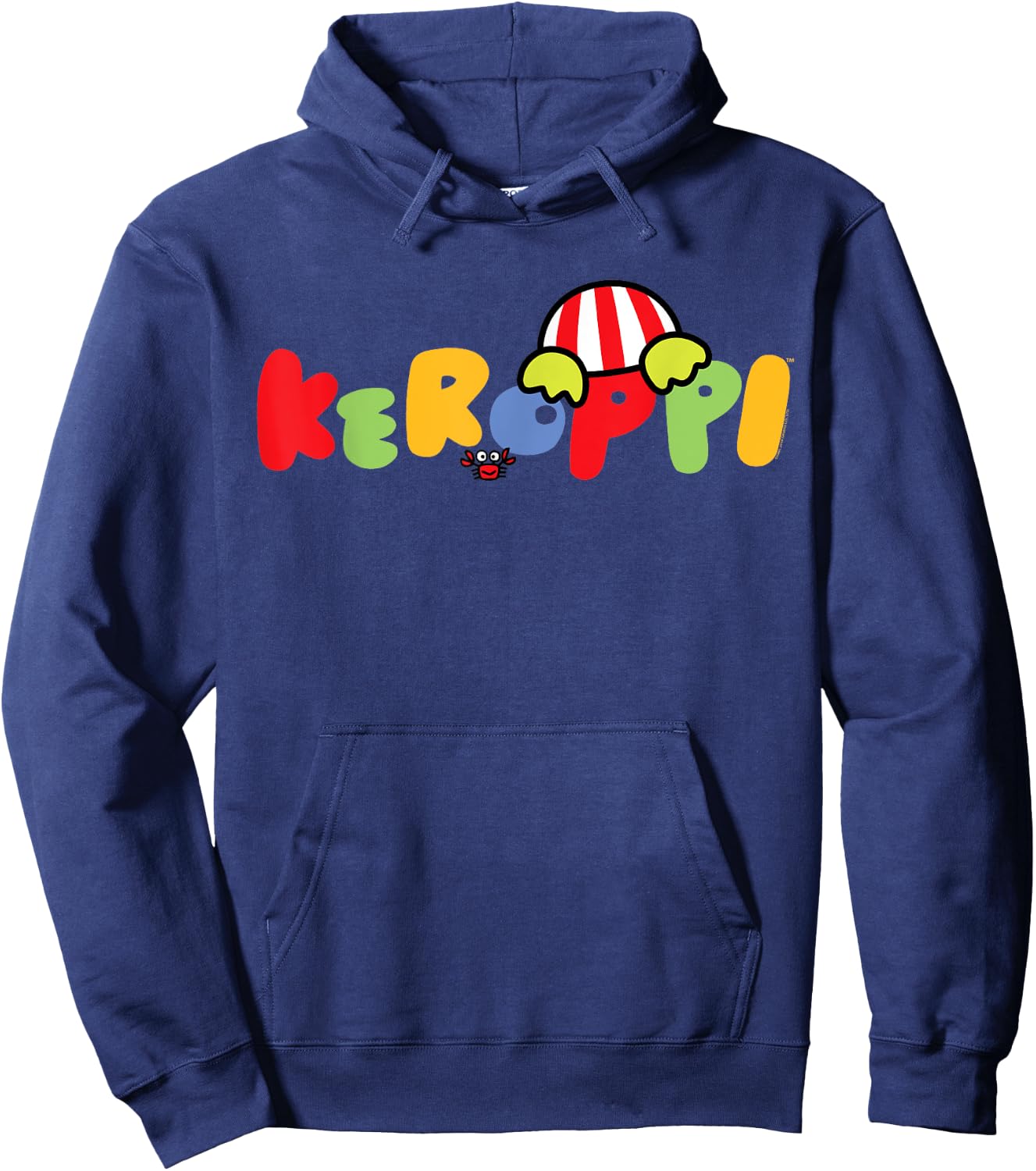 Keroppi Backside Logo Shirt Hoodie - Hoodie | Navy