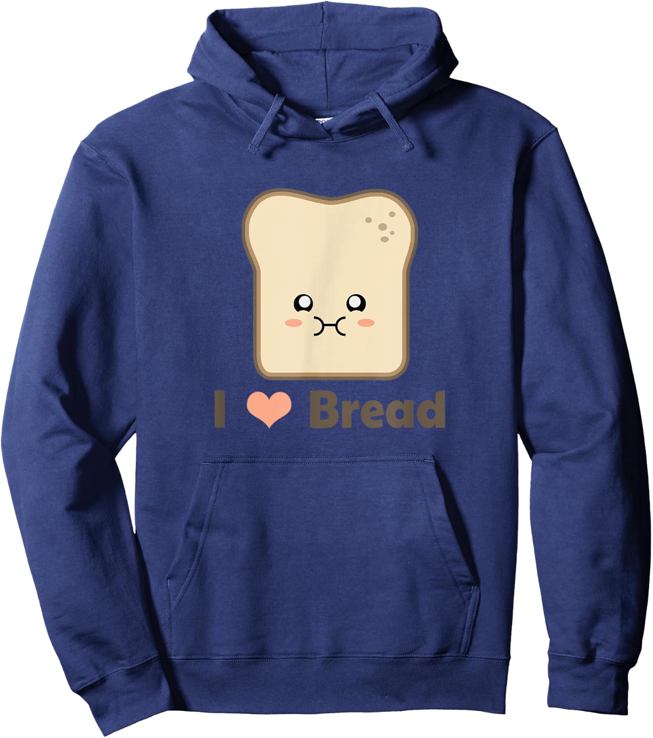 Kawaii I Love Bread Hoodie - Hoodie | Navy