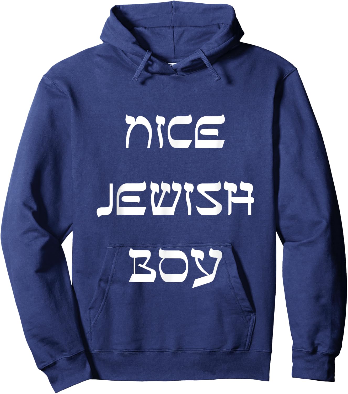 Nice Jewish Boy Funny Jewish Hoodie - Hoodie | Navy