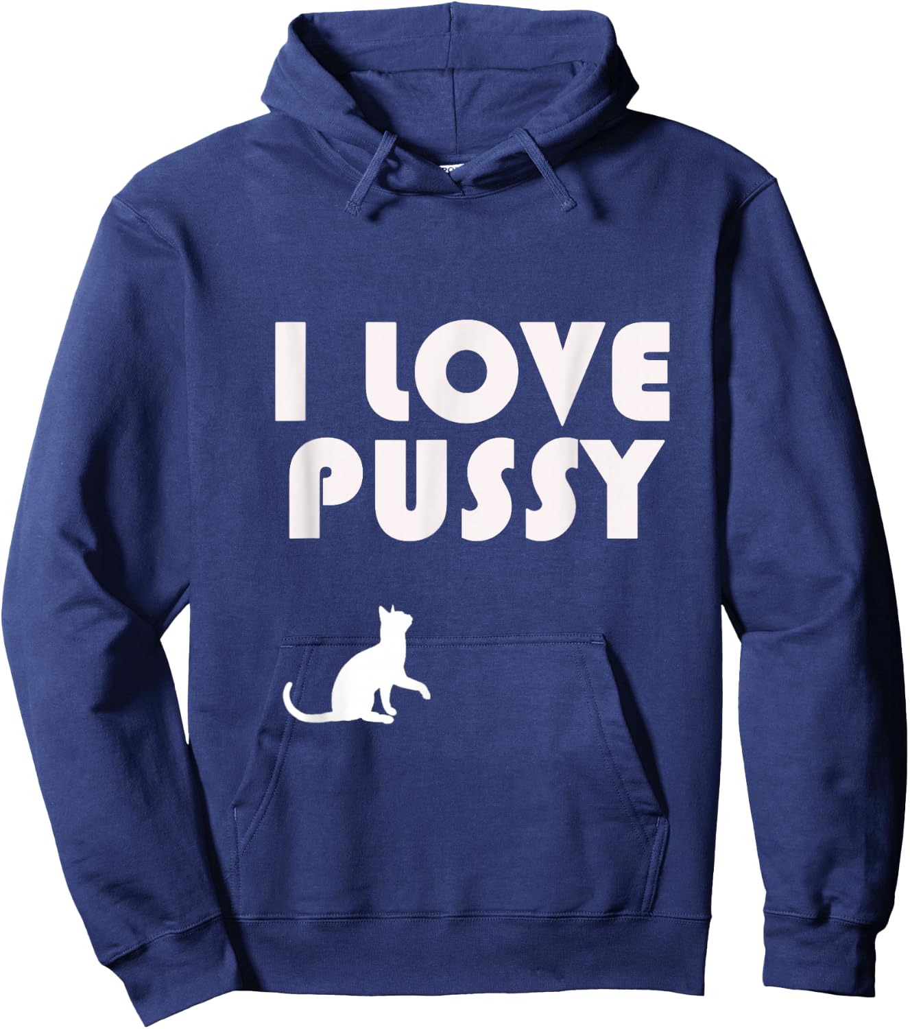 I Love Pussy Hoodie - Hoodie | Navy