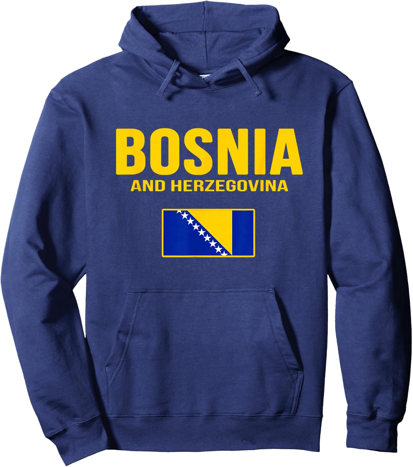 Bosnia Herzegovina Flag Hoodie - Hoodie | Navy
