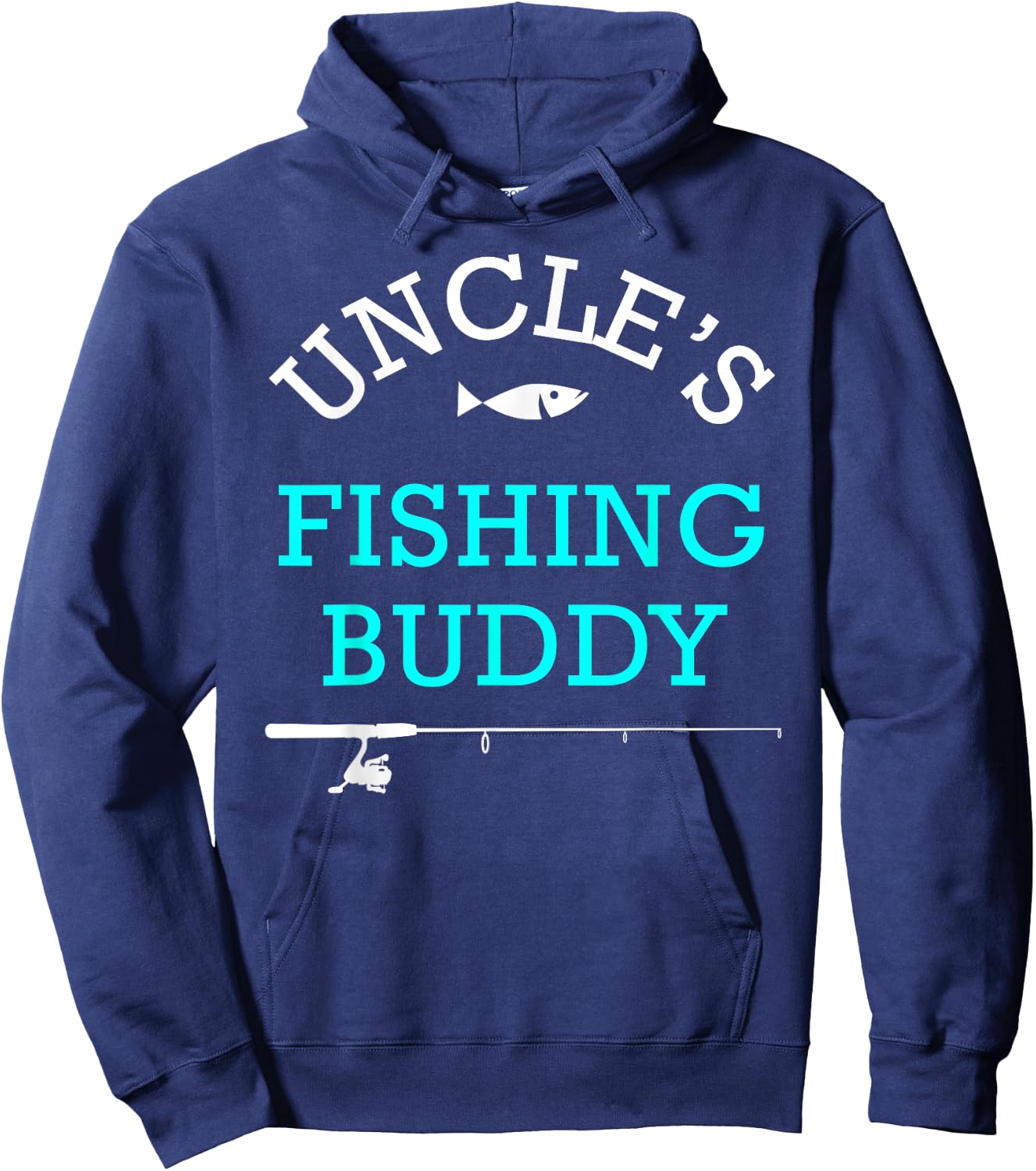 Uncles Fishing Buddy Shirt Cute Kids Gift Hoodie - Hoodie | Navy