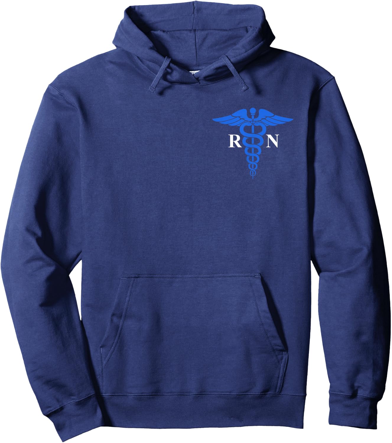 Rn Nurse Caduceus Symbol Nursing Design Hoodie - Hoodie | Navy