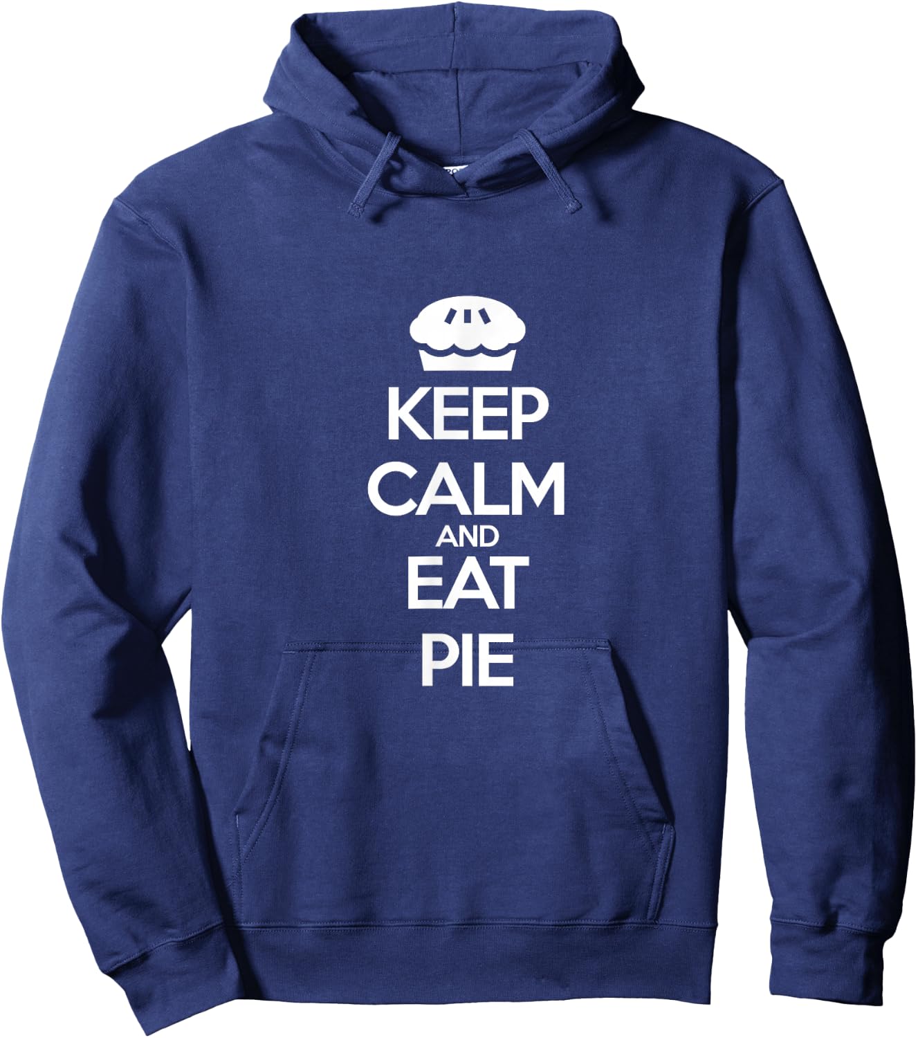 Keep Calm and Eat Pie Hoodie - Hoodie | Navy