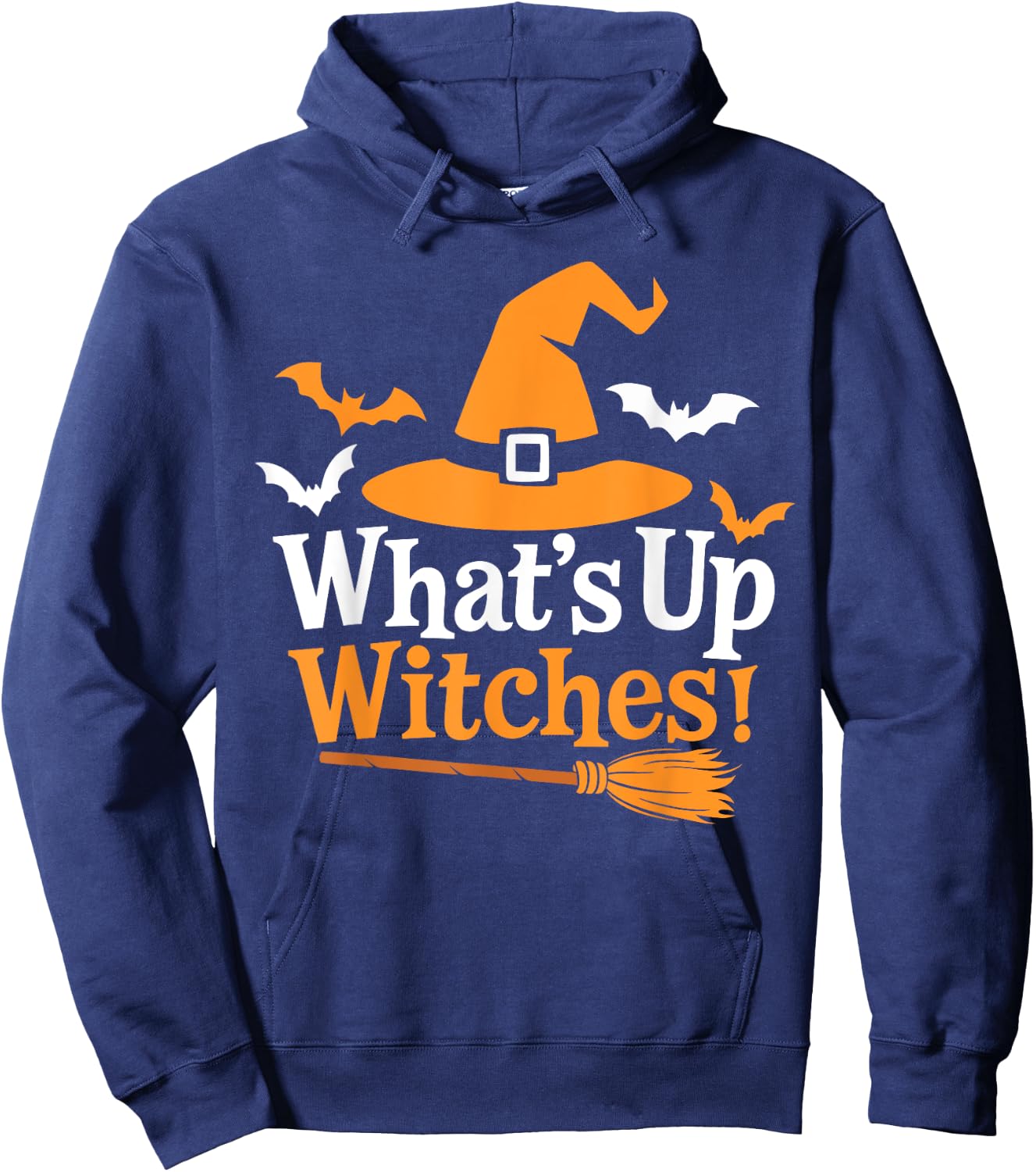 Funny Halloween Witch Costume What's up Witches Hoodie - Hoodie | Navy