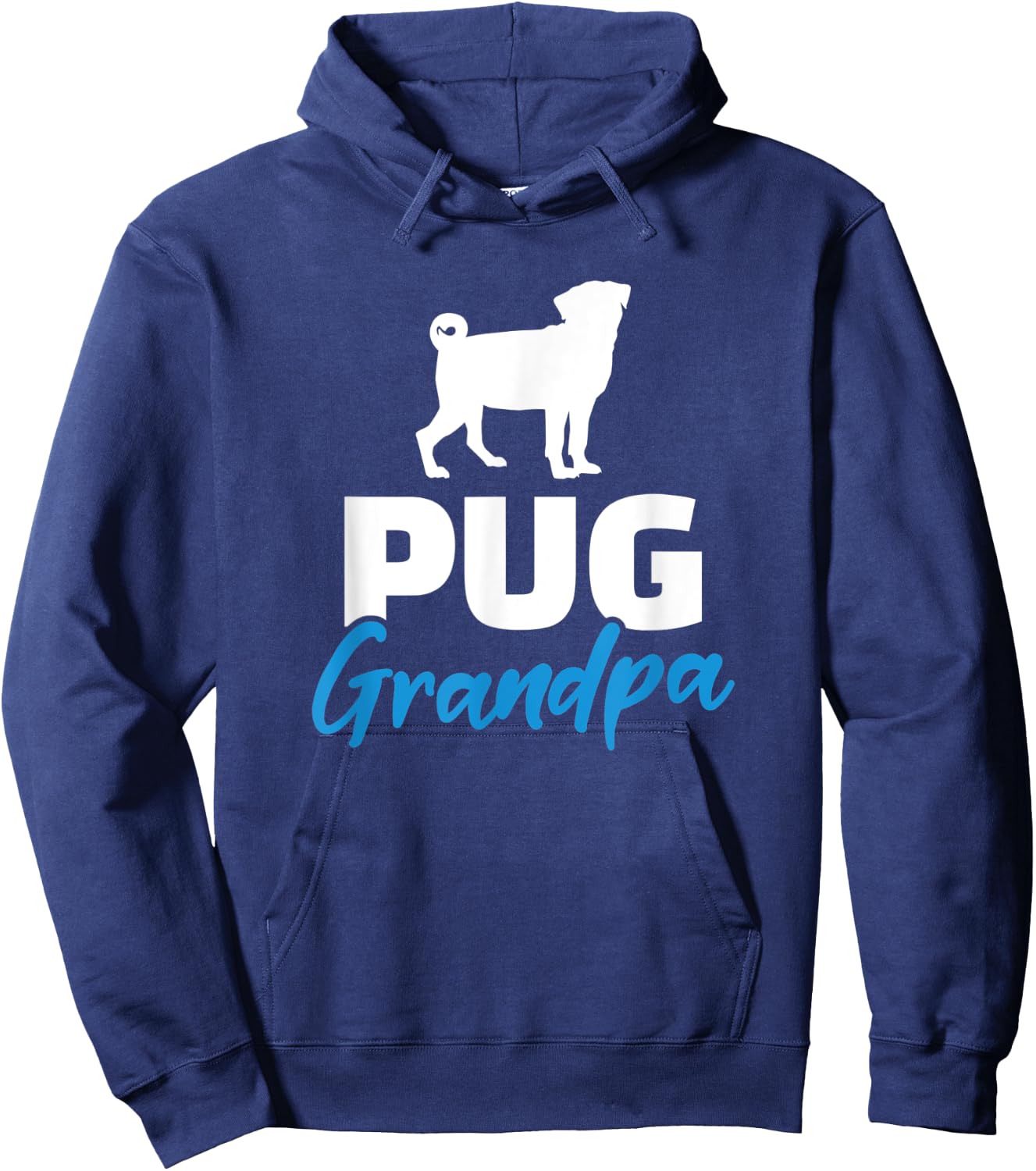Pug Grandpa Hoodie - Hoodie | Navy