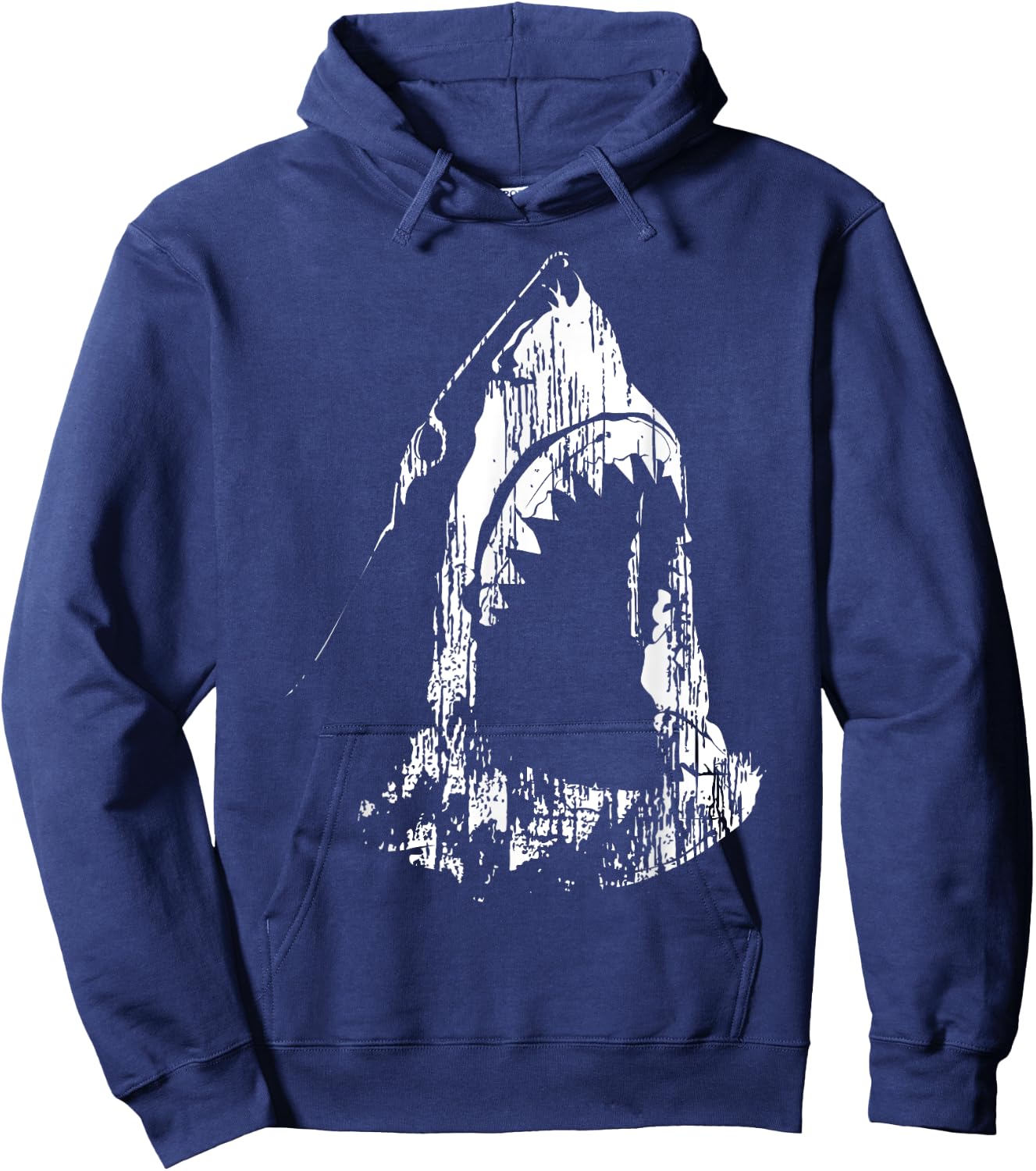 Cool Shark Graphic Sketch for Boys Hoodie - Hoodie | Navy