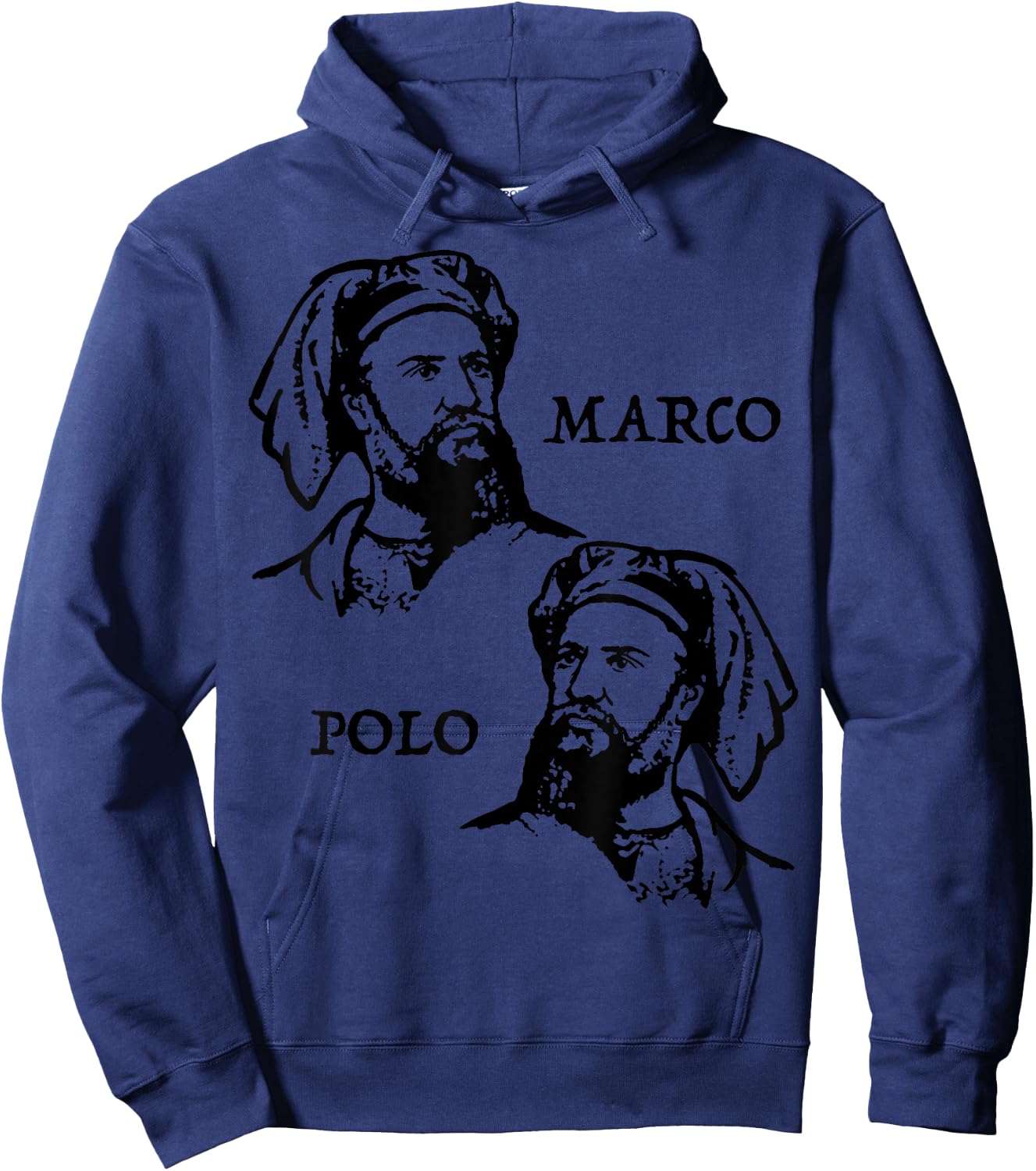 Marco Polo Shirt Hoodie - Hoodie | Navy