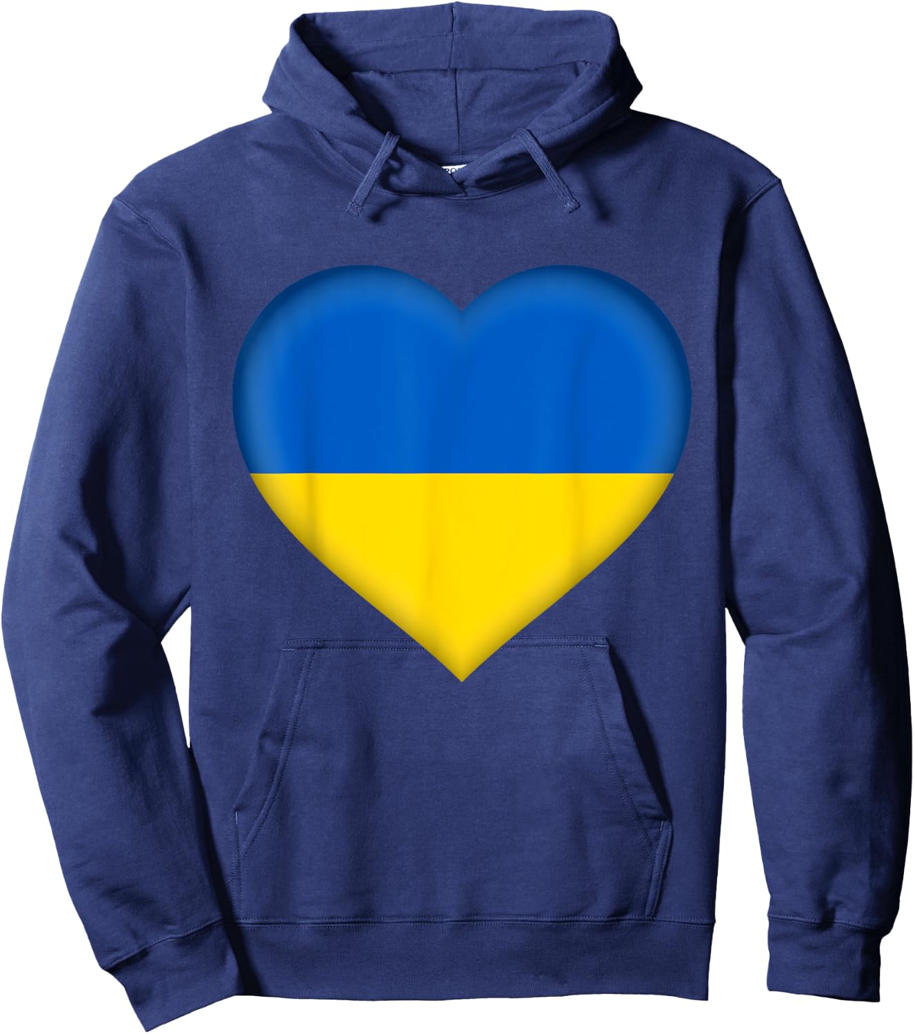 I Love Ukraine | Ukrainian Flag Heart Outfit Hoodie - Hoodie | Navy