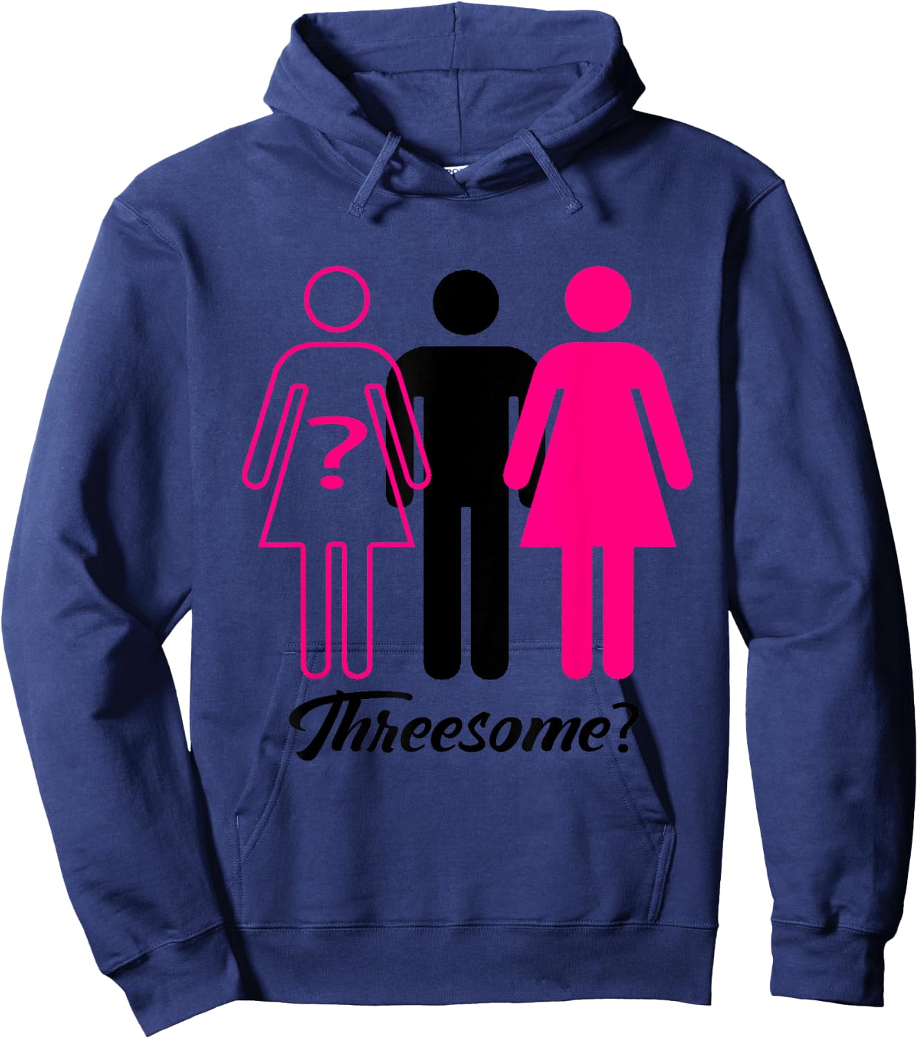 Threesome? Swingers Hoodie - Hoodie | Navy