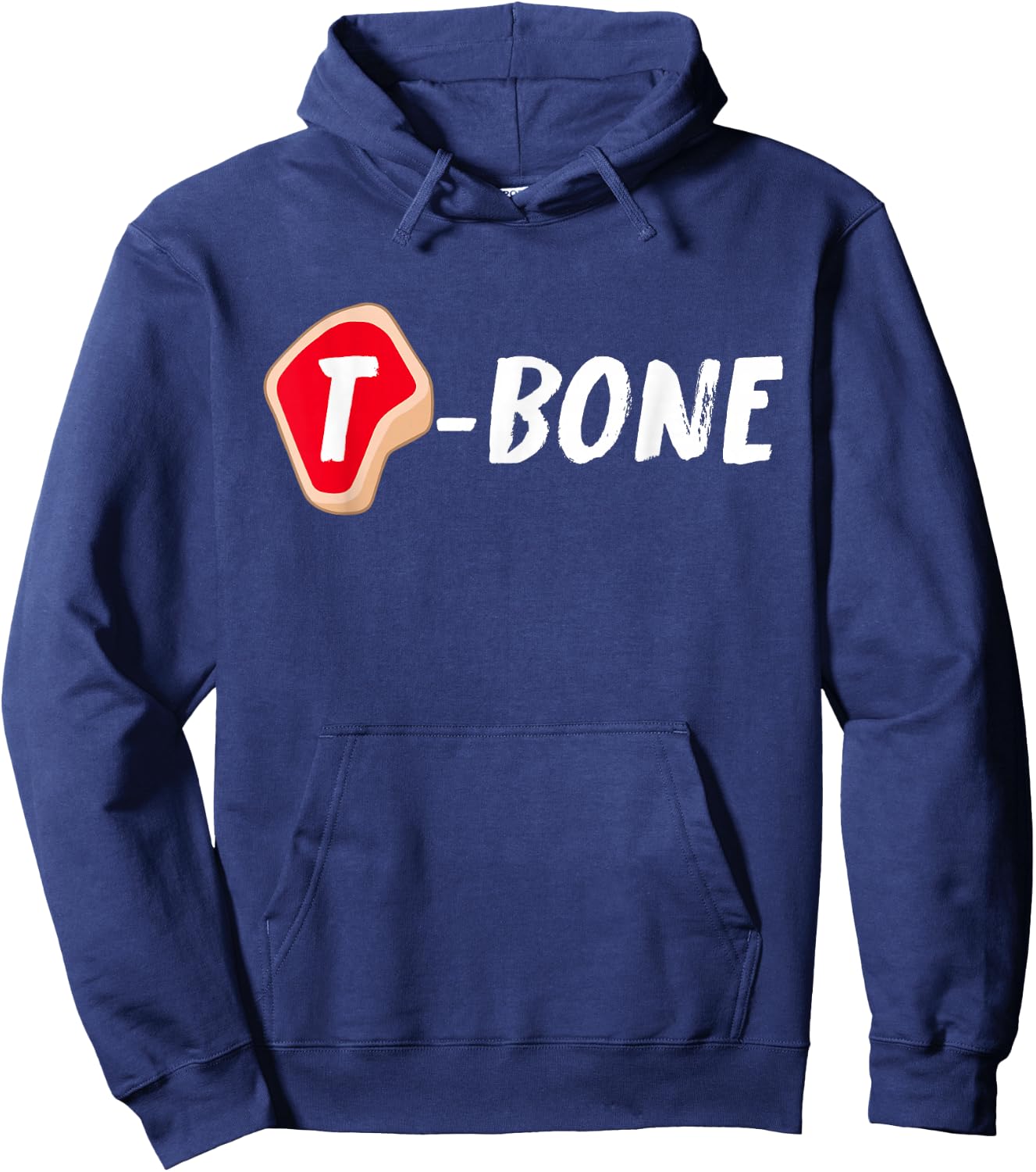 T-Bone Steak Funny Random Piece of Meat Hoodie - Hoodie | Navy