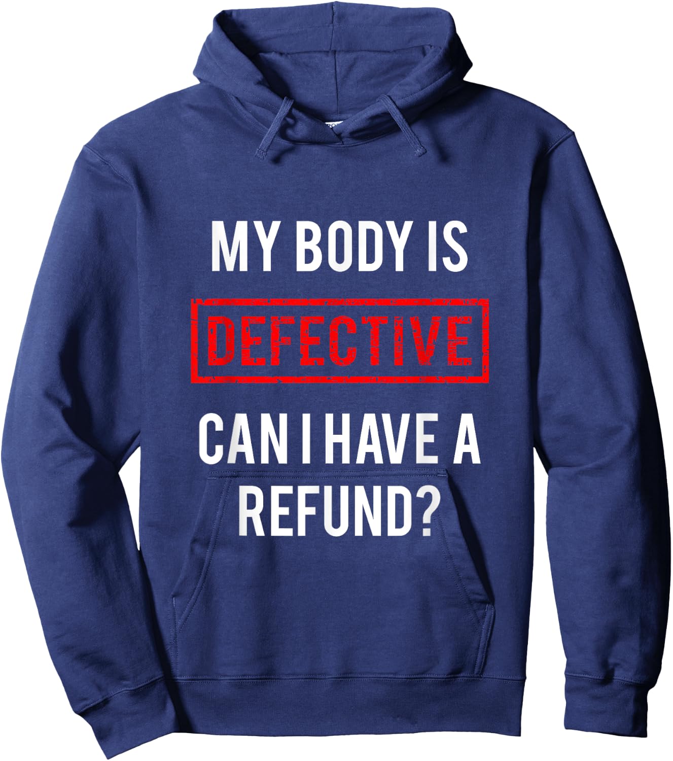 Fibromyalgia Chronic Illness Migraine Shirt Hoodie - Hoodie | Navy