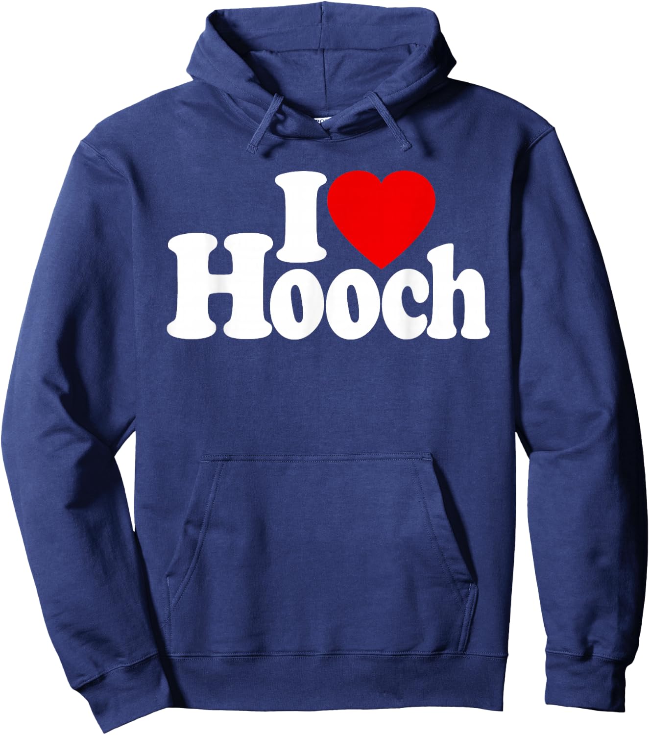 I Love Heart Hooch Distilled Alcohol Hoodie - Hoodie | Navy