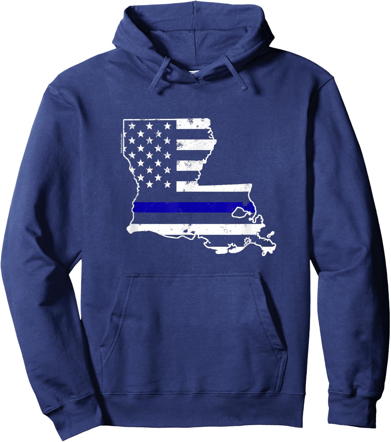 Louisiana Thin Blue Line Police Hoodie - Hoodie | Navy