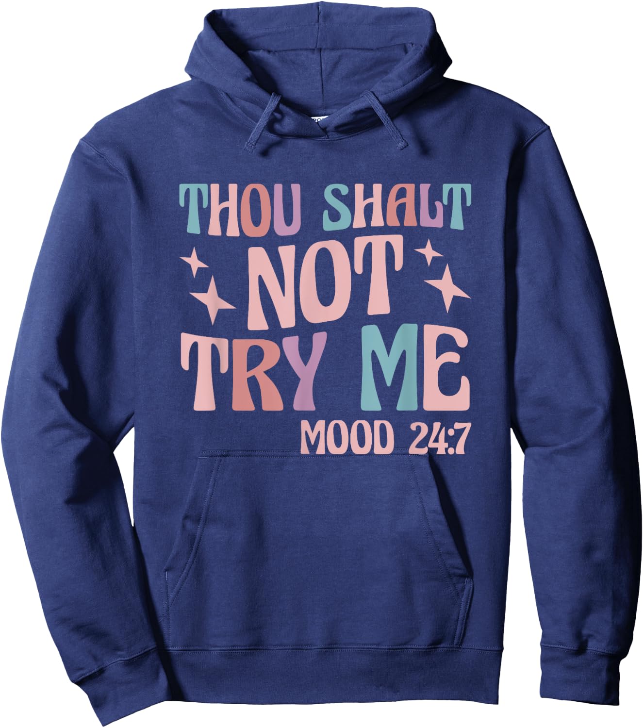 Thou Shall Not Try Me Hoodie - Hoodie | Navy