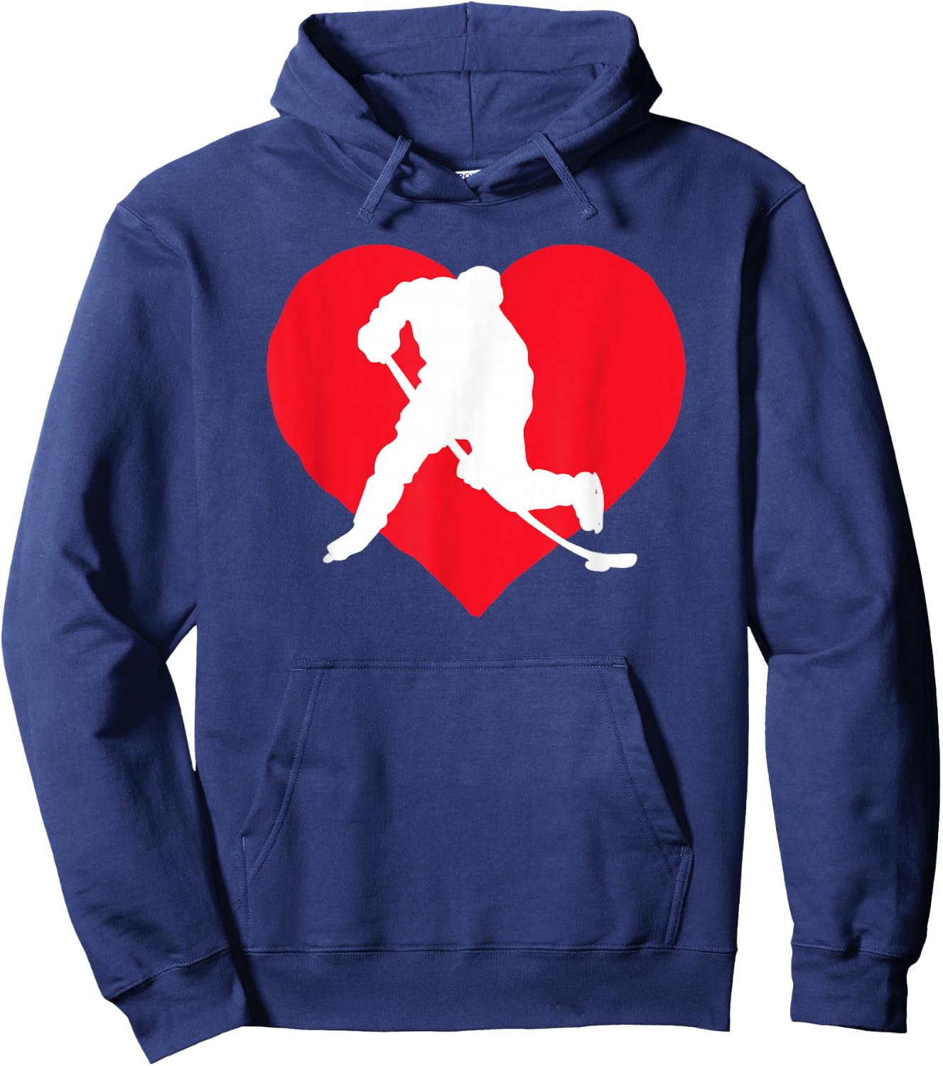 Hockey Valentine Day Hockey Lover Gifts Hoodie - Hoodie | Navy
