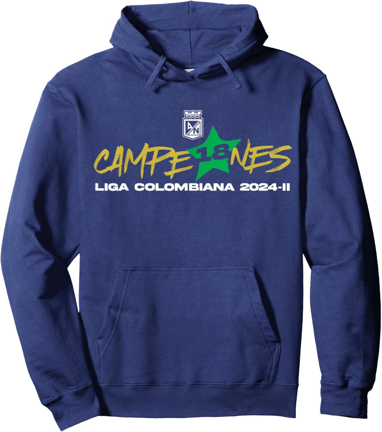 Atletico Nacional - 2024 Colombia Cup Champions Hoodie - Hoodie | Navy