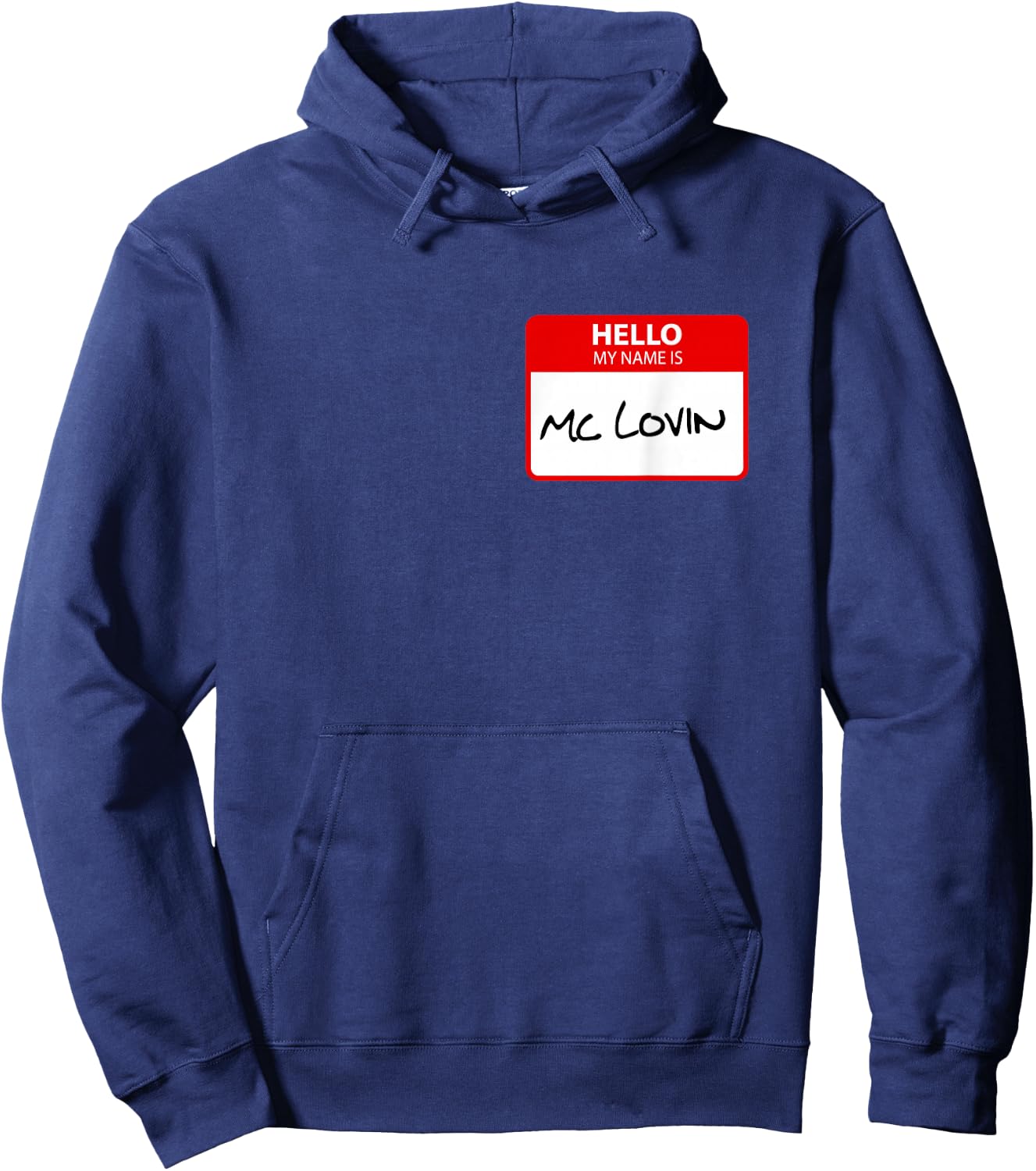 McLovin Name Tag Hoodie - Hoodie | Navy