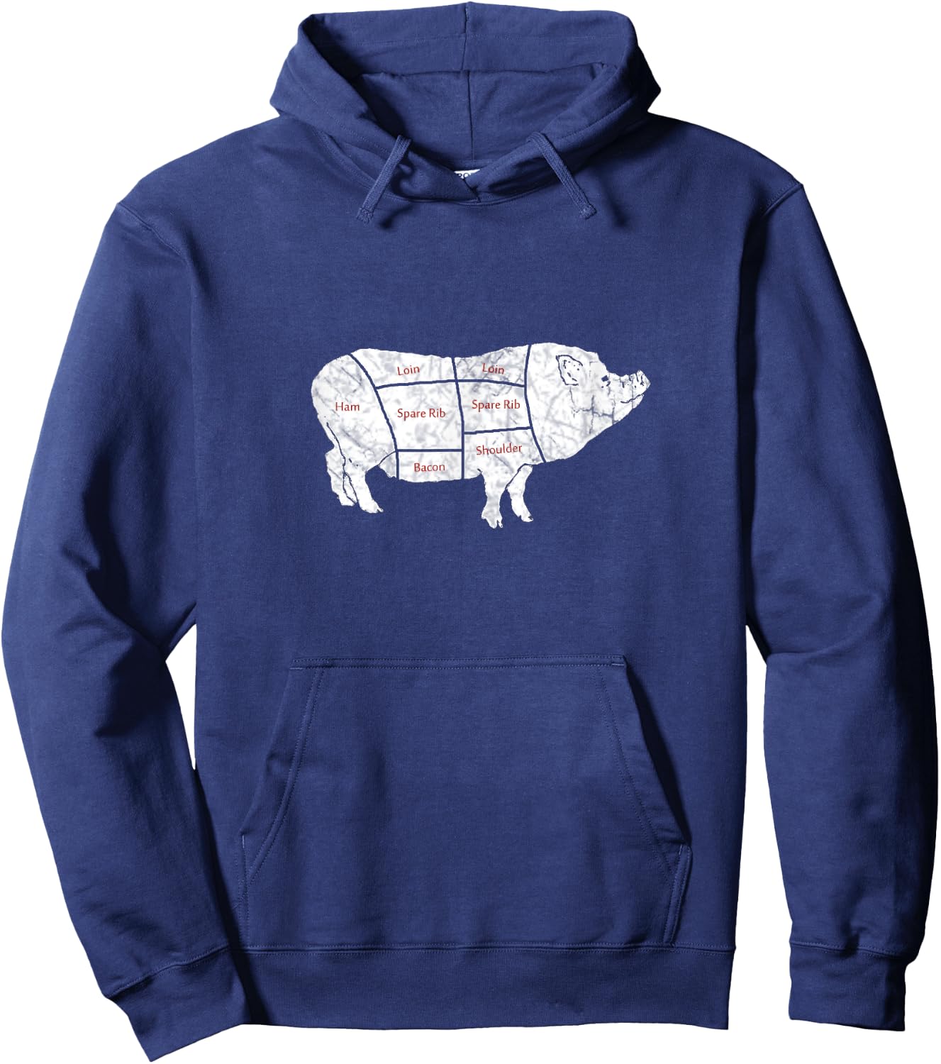 Classic Pig Parts Hoodie - Hoodie | Navy