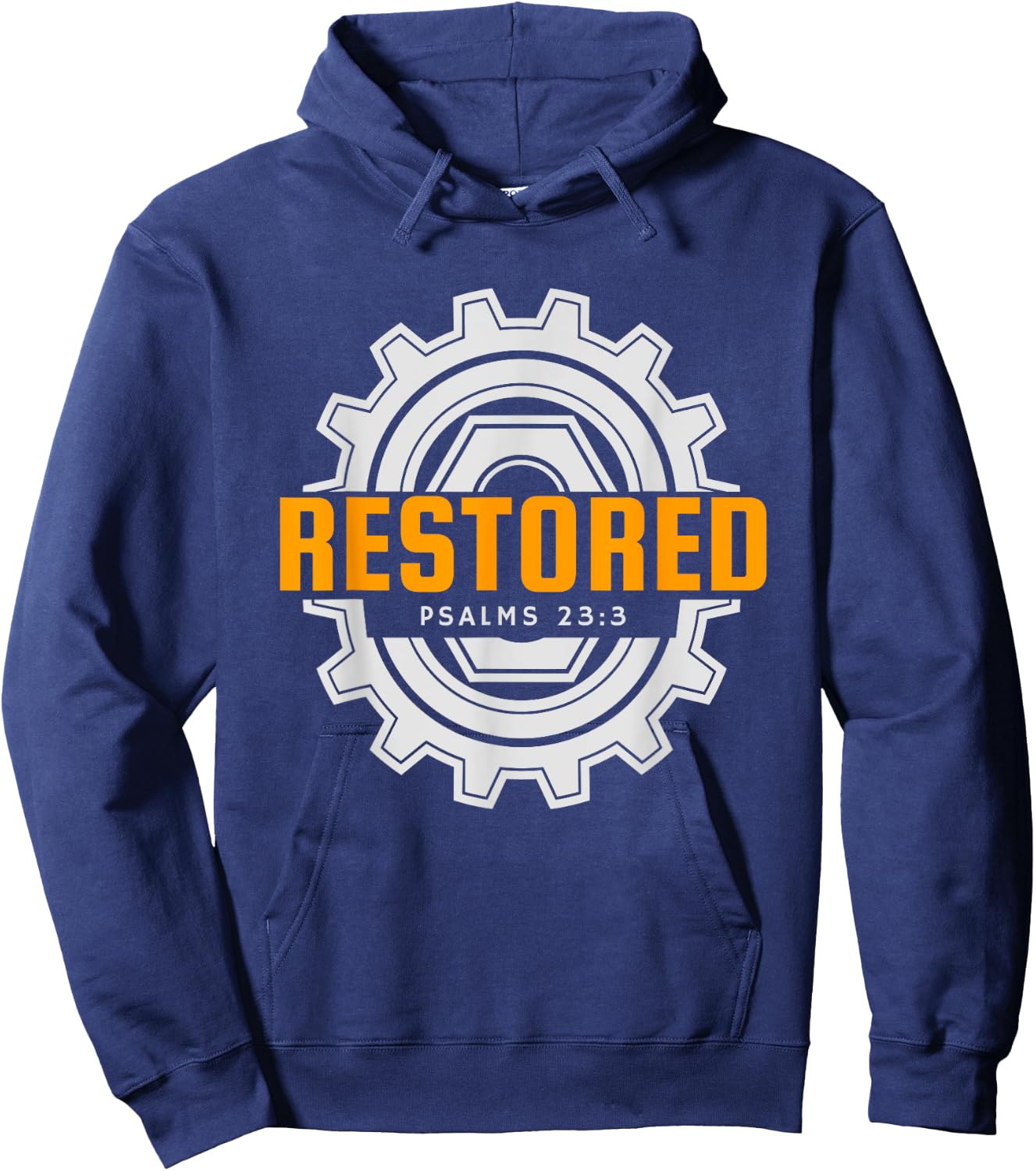 Mechanic Christian Restored Jesus Shirt Hoodie - Hoodie | Navy