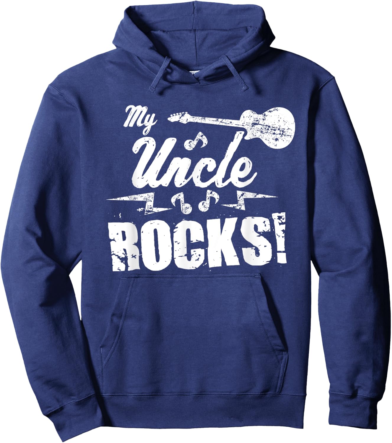 My Uncle Rocks - Guitar Rock n Roll Funny Gift Hoodie - Hoodie | Navy
