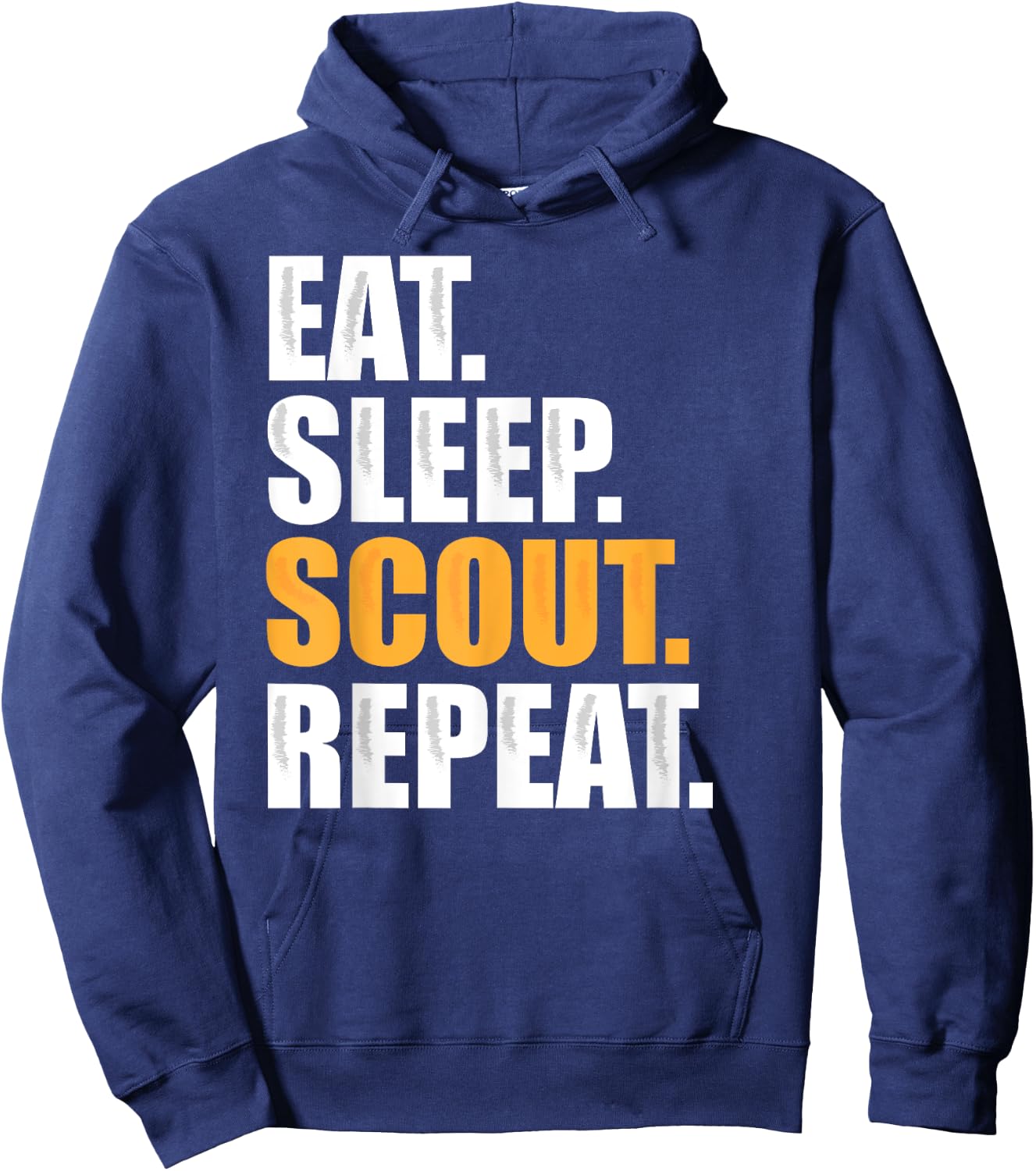 Eat Sleep Scout Repeat - Scouting Gift Hoodie - Hoodie | Navy