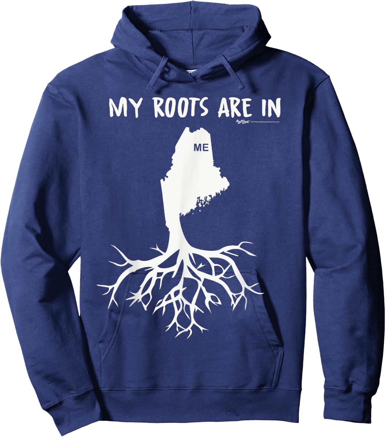 My Roots Are In Maine State Hoodie - Hoodie | Navy