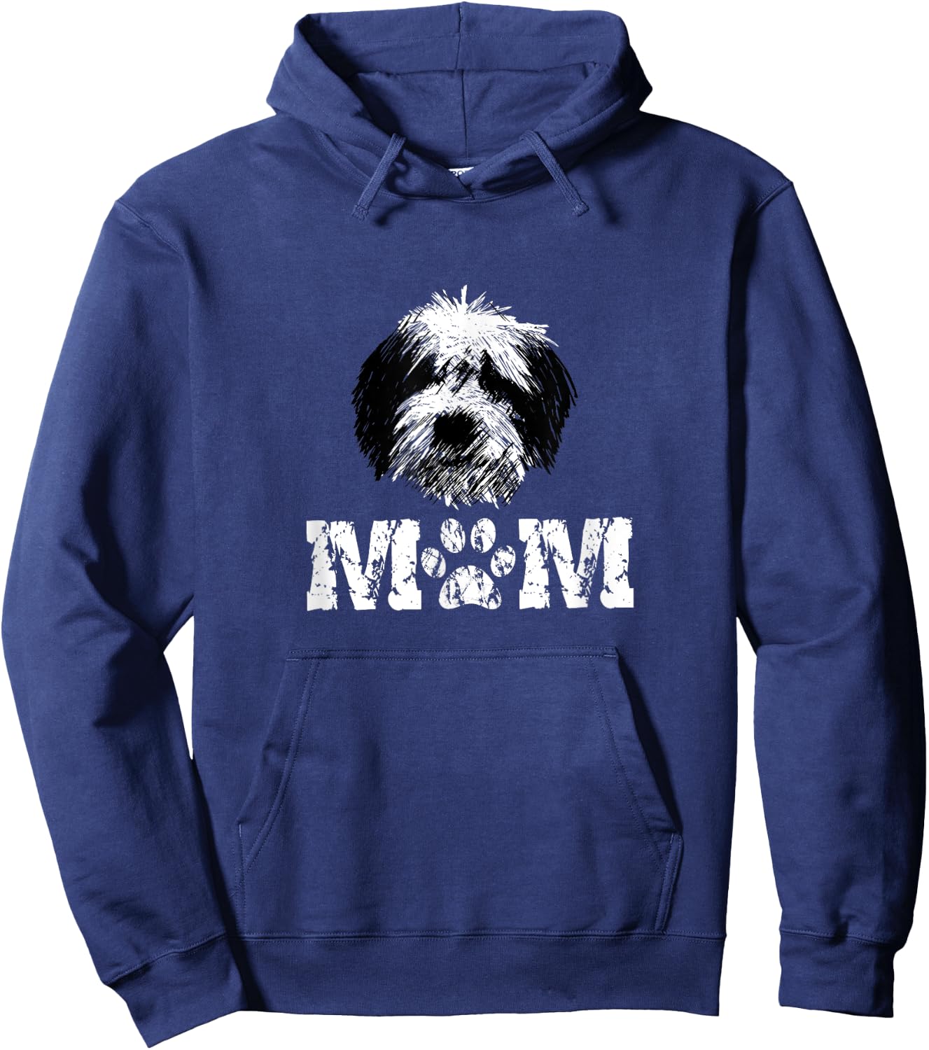 Sheepadoodle Mom Doodle Dog Hoodie - Hoodie | Navy