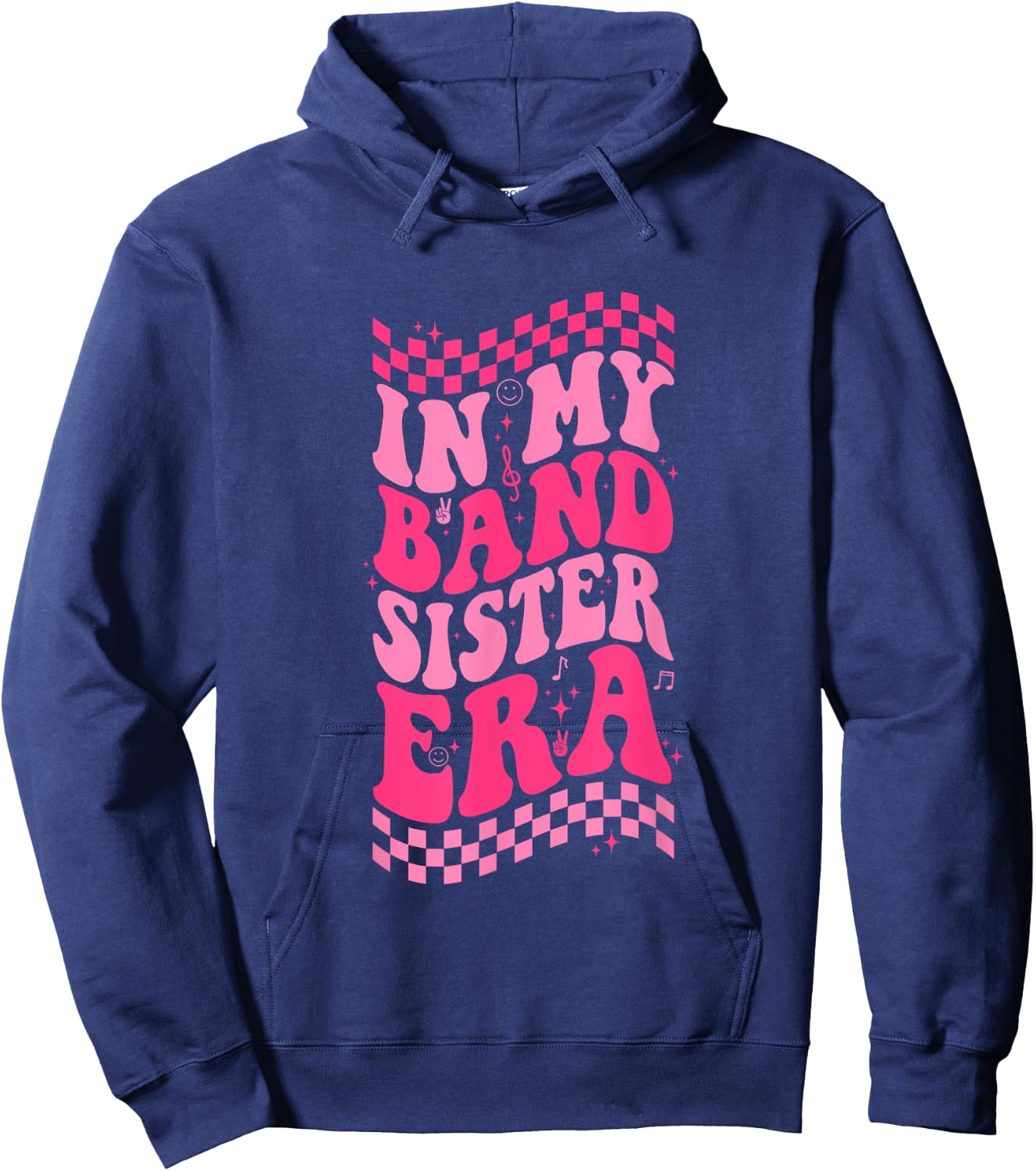 In My Band Sister Era Apparel Hoodie - Hoodie | Navy