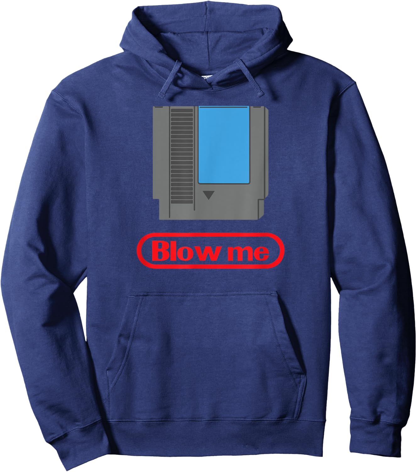 Funny Gamer Parody - Blow Me 80s Shirt Hoodie - Hoodie | Navy
