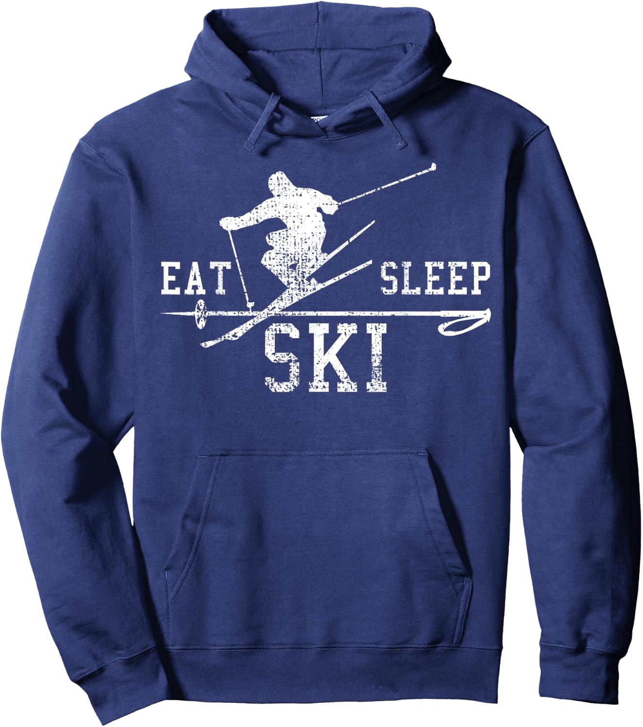 Ski Siing Eat Sleep Repeat Gift Hoodie - Hoodie | Navy