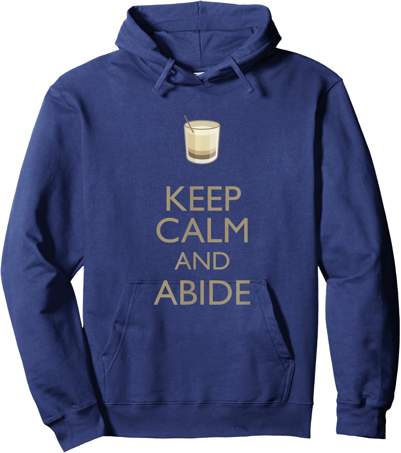 Keep Calm and Abide Shirt Hoodie - Hoodie | Navy