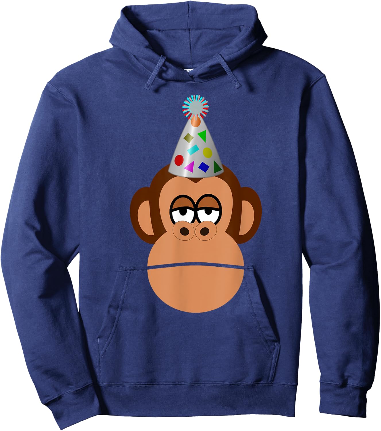 Birthday monkey in party hat Hoodie - Hoodie | Navy