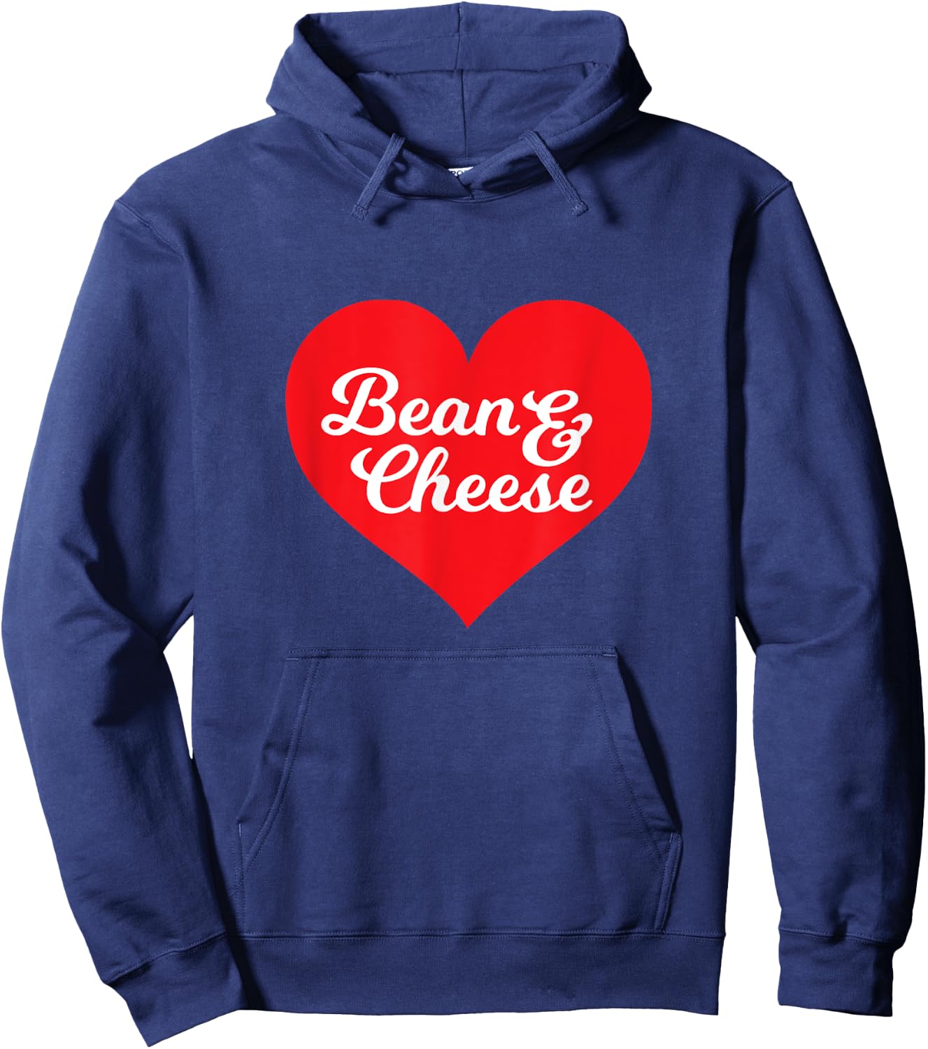 Bean and Cheese Burrito Taco Love Hoodie - Hoodie | Navy