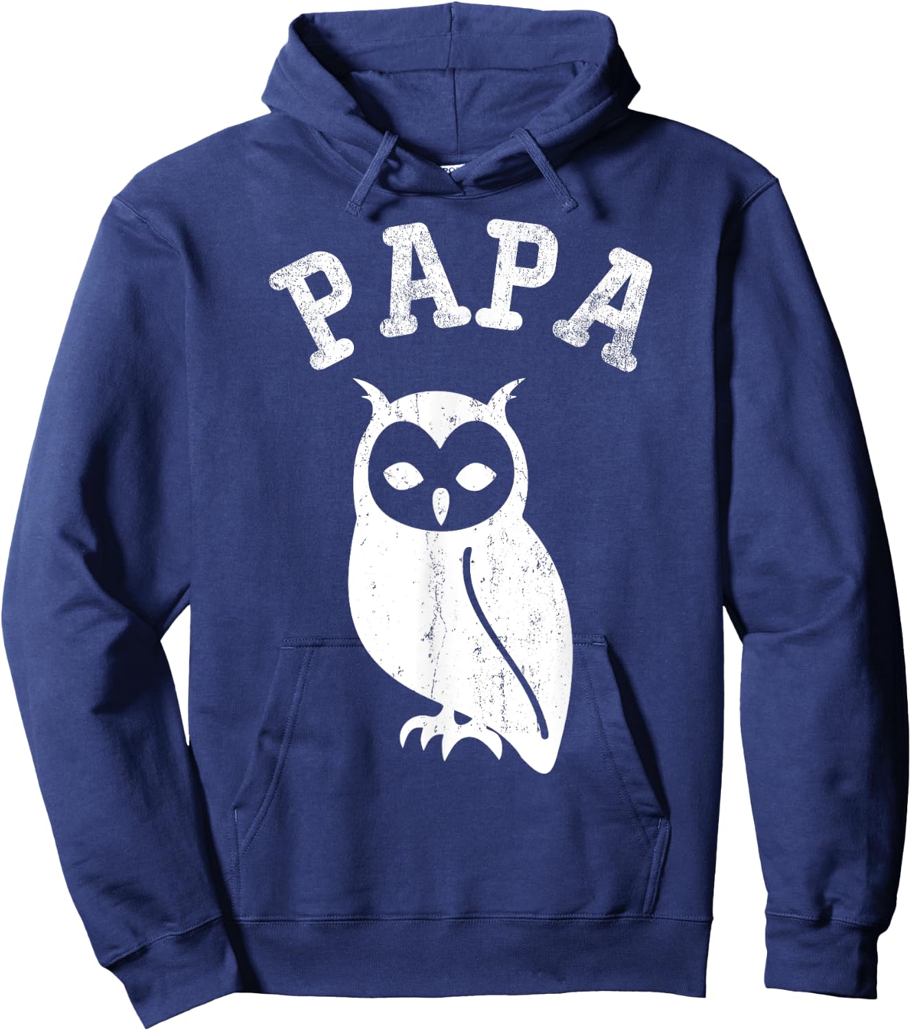 Papa OWL Funny Gift Dad Hoodie - Hoodie | Navy