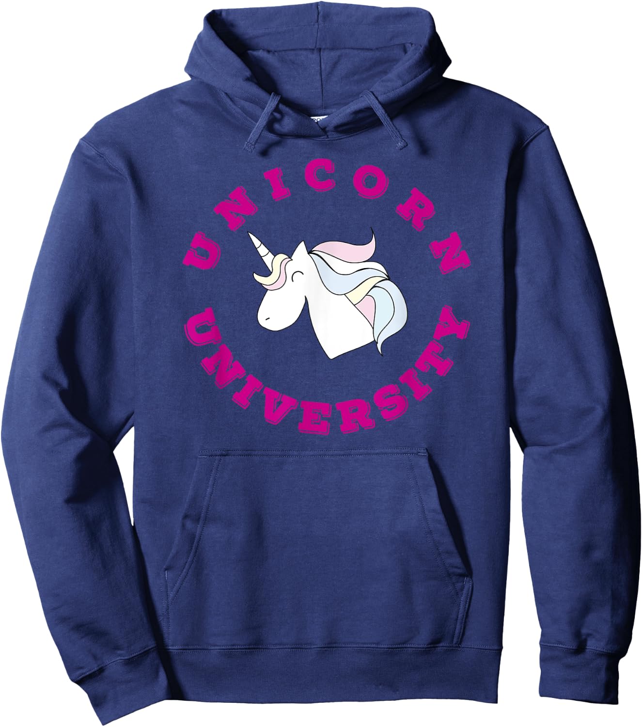Unicorn University Cute Funny Cool Hoodie - Hoodie | Navy