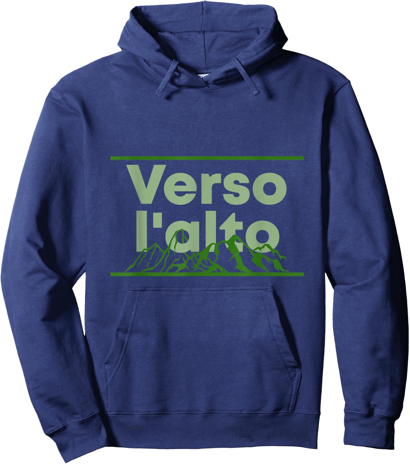 Verso l'alto Motivational Catholic Print Hoodie - Hoodie | Navy