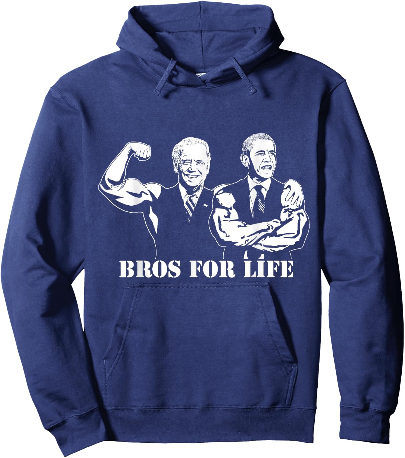Obama and Biden Funny Fitness Shirt Hoodie - Hoodie | Navy