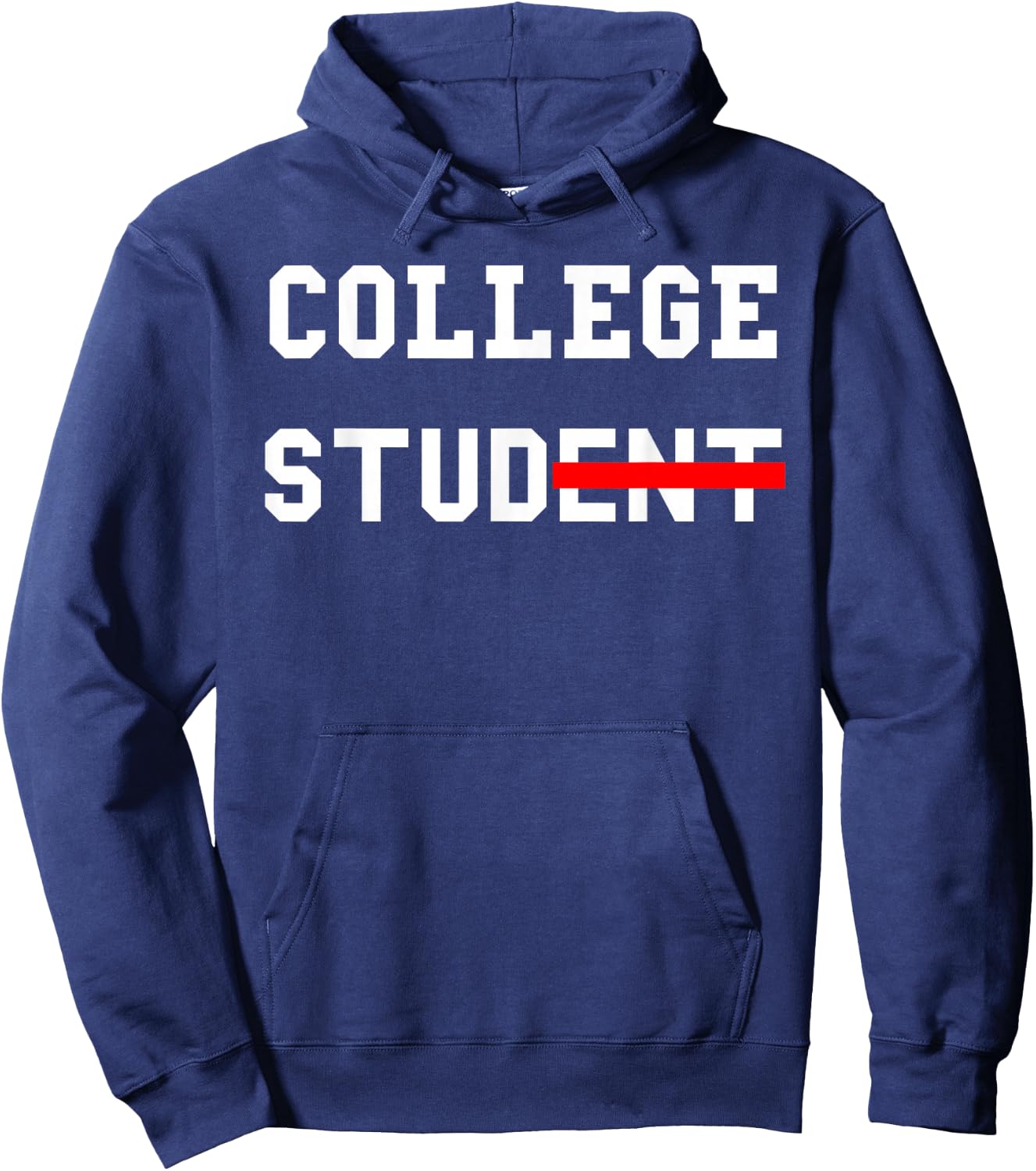 College Student Stud Funny College Apparel Gift Hoodie - Hoodie | Navy